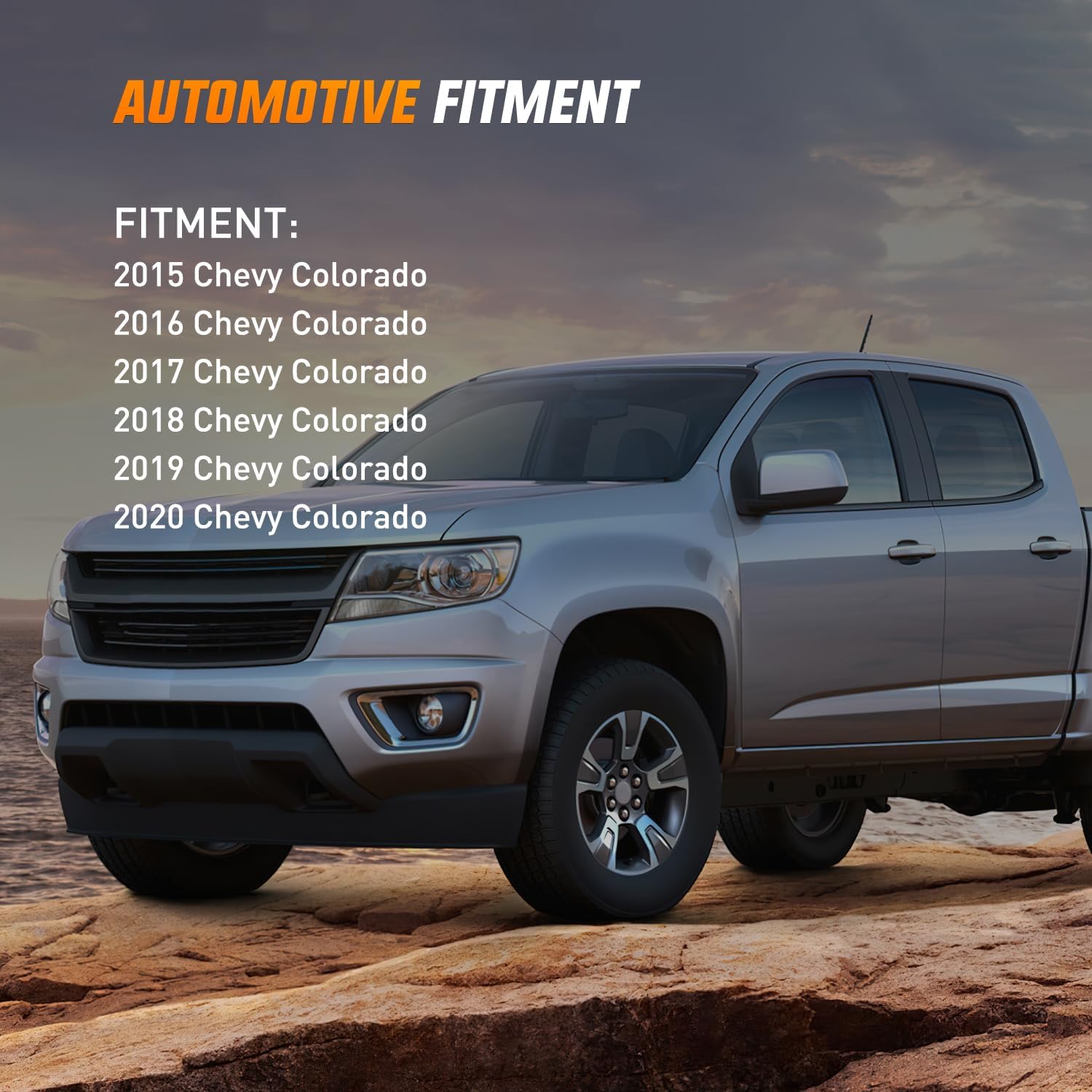 2015-2020 Chevy Colorado Fog Light Assembly with 5202 Bulbs & Clear Lens - Durable Replacement for Enhanced Night Driving Safety