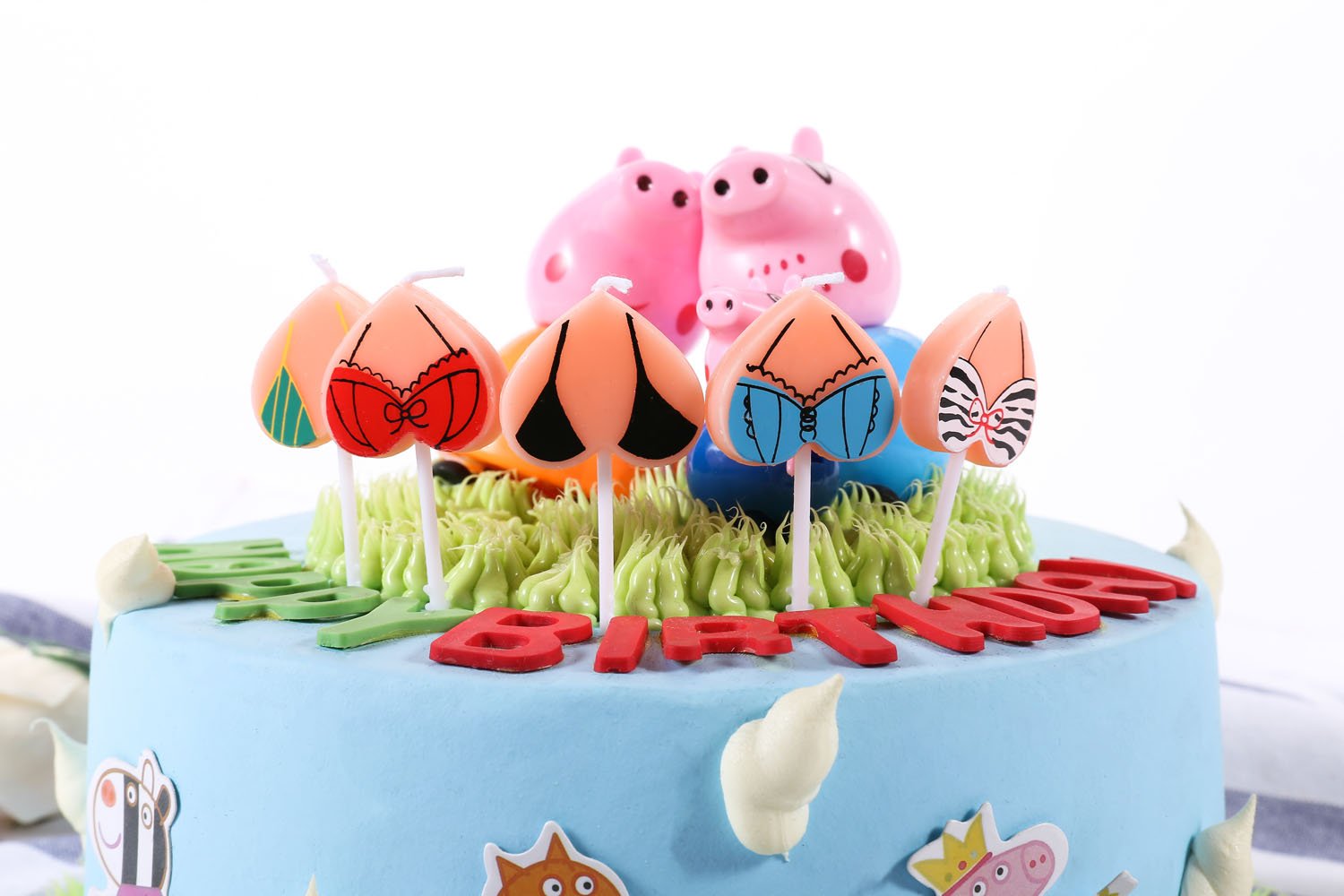 Funny Bikini Birthday Candles - 10-Pack 2.5 Inch Cake Toppers for Bachelor Parties, Bachelorette Celebrations & Adult Birthday Decorations - Perfect for Naughty Theme Cakes, Cupcakes & Party Desserts