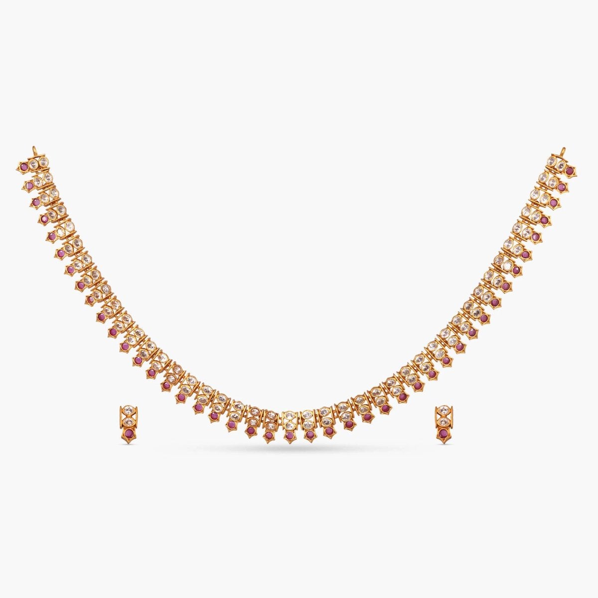 Manju Nakshatra Cubic Zirconia Necklace Set for Women - Elegant CZ Jewelry for Parties, Weddings & Special Occasions