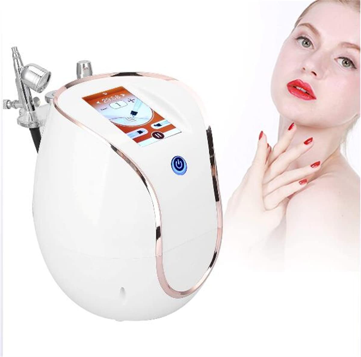 Professional RF Skin Tightening & Lifting Machine with Nano Mist Sprayer - Anti-Aging Facial Steamer for Deep Moisturizing & Pore Cleaning | At-Home Spa & Salon Quality Skin Care Device