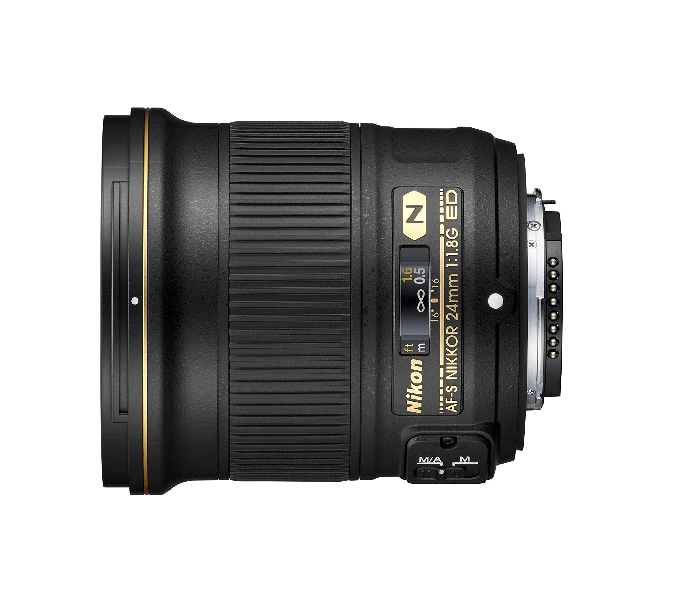 Nikon AF-S NIKKOR 24mm f/1.8G ED Wide Angle Prime Lens for DSLR Cameras - Perfect for Landscape, Travel & Low Light Photography