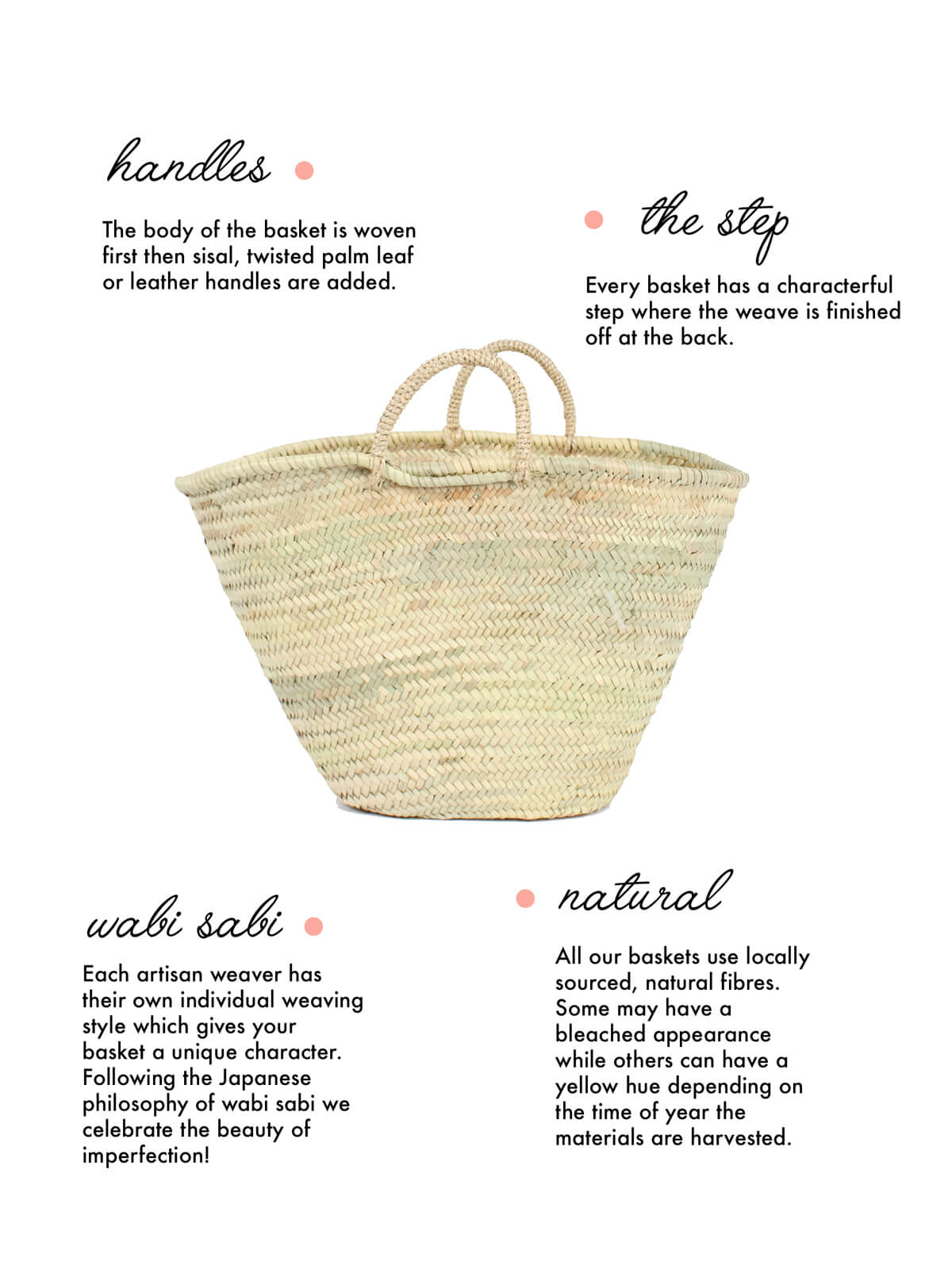 Delphi Tote Basket - Handwoven Natural Fiber Storage Basket | Perfect for Home Organization, Laundry, Toys & Nursery Decor