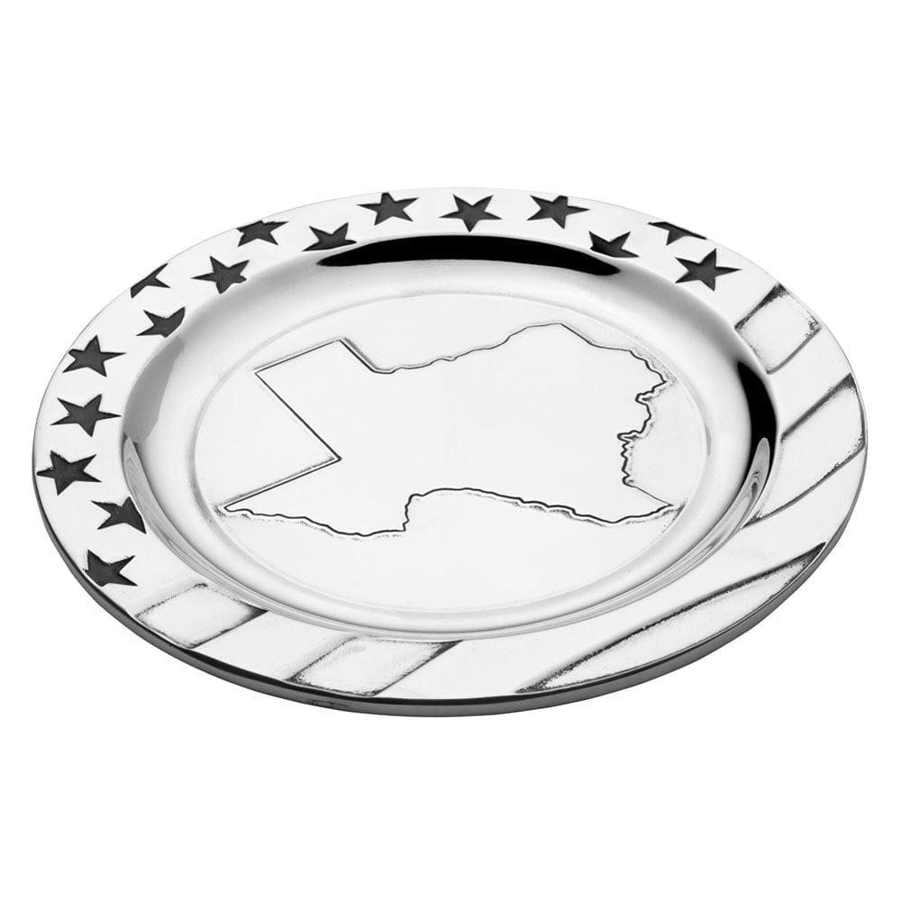 Texas Stars and Stripes Large Round Tray - Patriotic Serving Platter for BBQ, Picnics & Home Decor | Rustic Wooden Party Tray for 4th of July, Memorial Day & Outdoor Entertaining