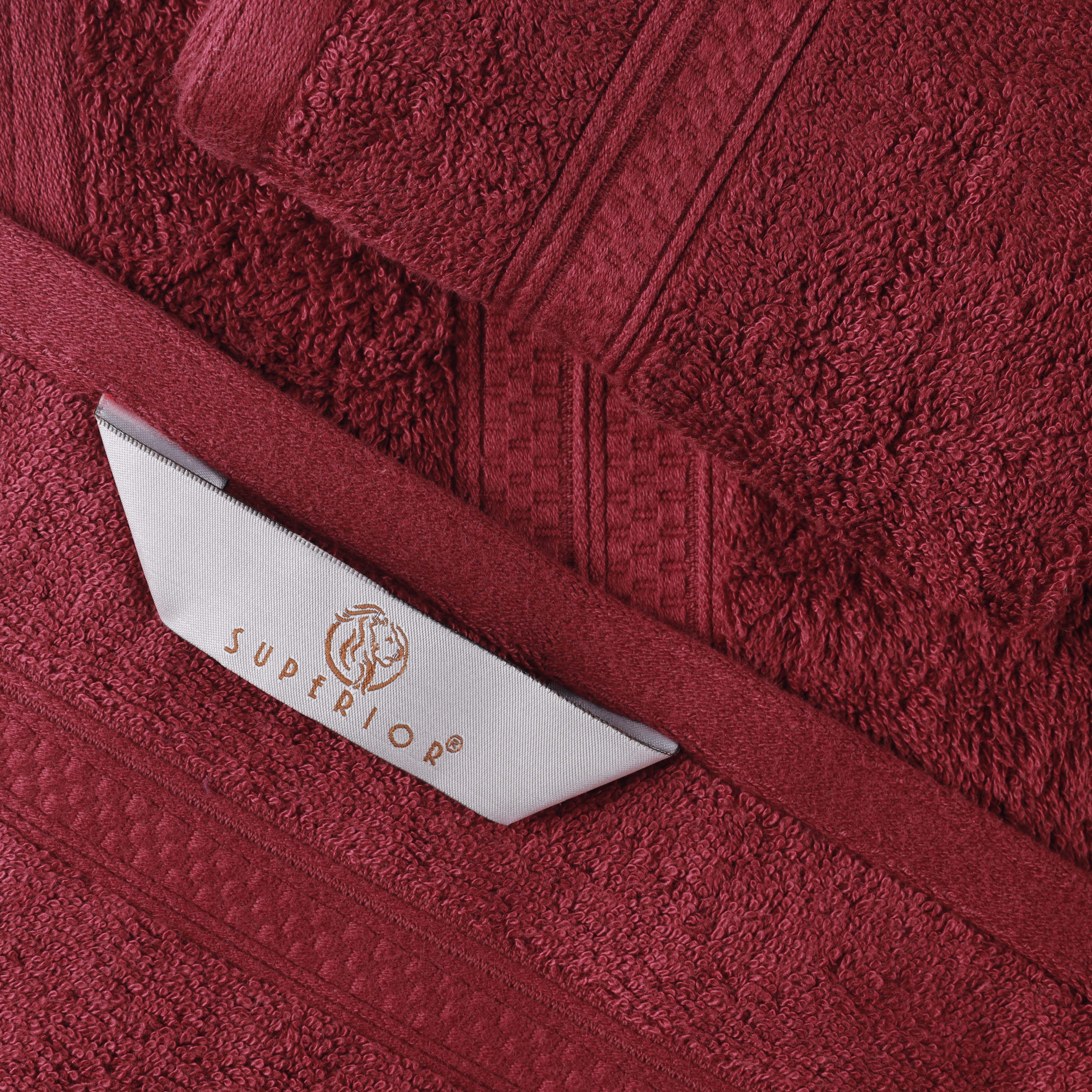 Ultra Soft Rayon Bamboo Cotton Blend 8-Piece Towel Set - Luxurious Bath & Spa Towels for Home, Hotel, and Gift Use