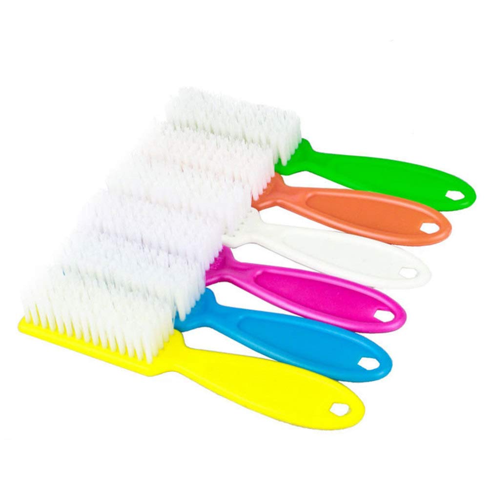 Healifty 4pcs Long Handle Nail Brushes for Cleaning & Makeup - Salon & Home Use