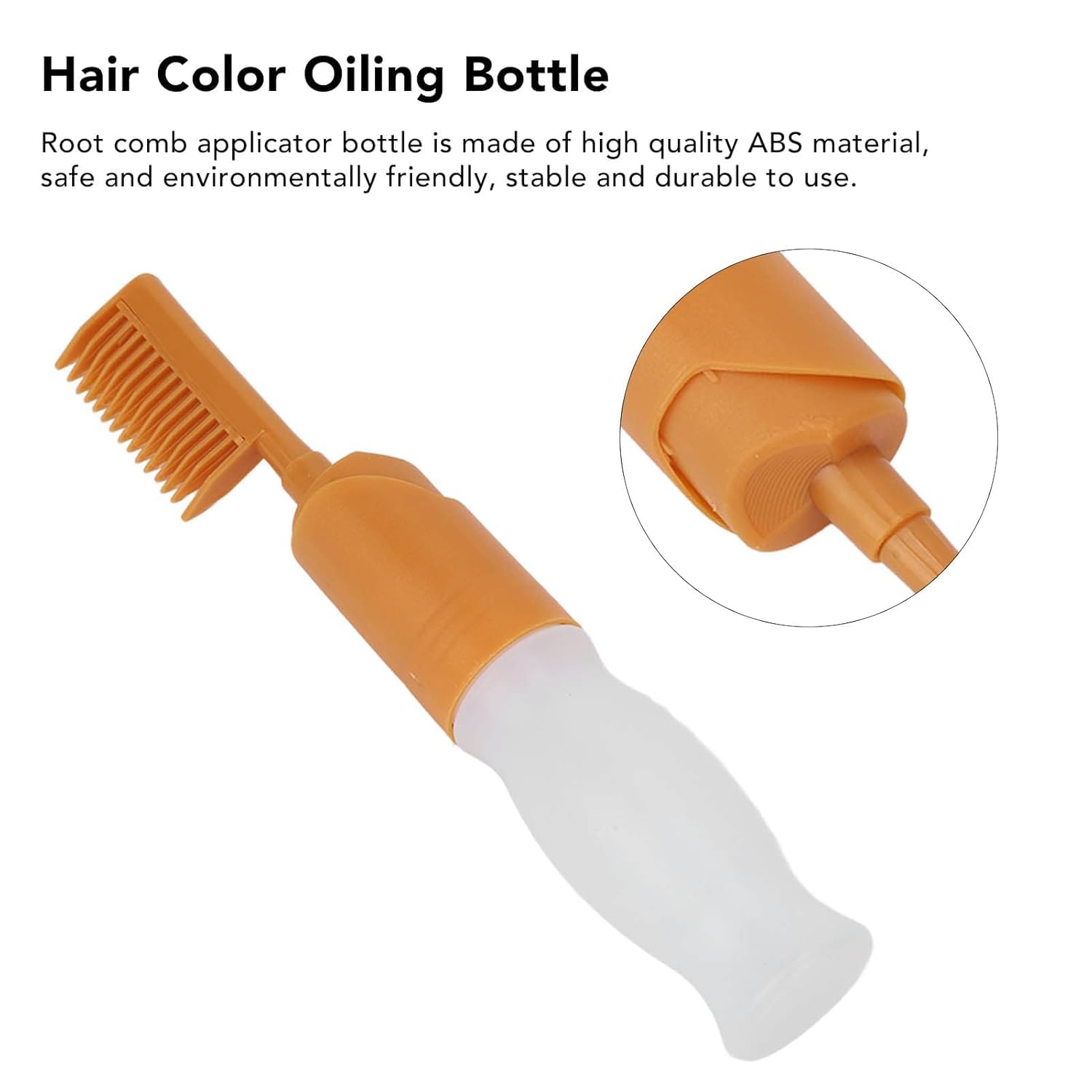Doville Root Touch Up Hair Dye Applicator Bottle with Comb & Graduated Scale - Professional & Home Use for Gray Coverage, Highlights & Scalp Treatment (Salon & DIY Hair Coloring)
