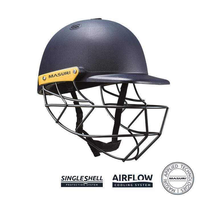 Masuri Vision Club Steel Cricket Helmet - Lightweight & Durable Cricket Safety Gear for Batsmen - Perfect for Practice, Matches & Professional Play
