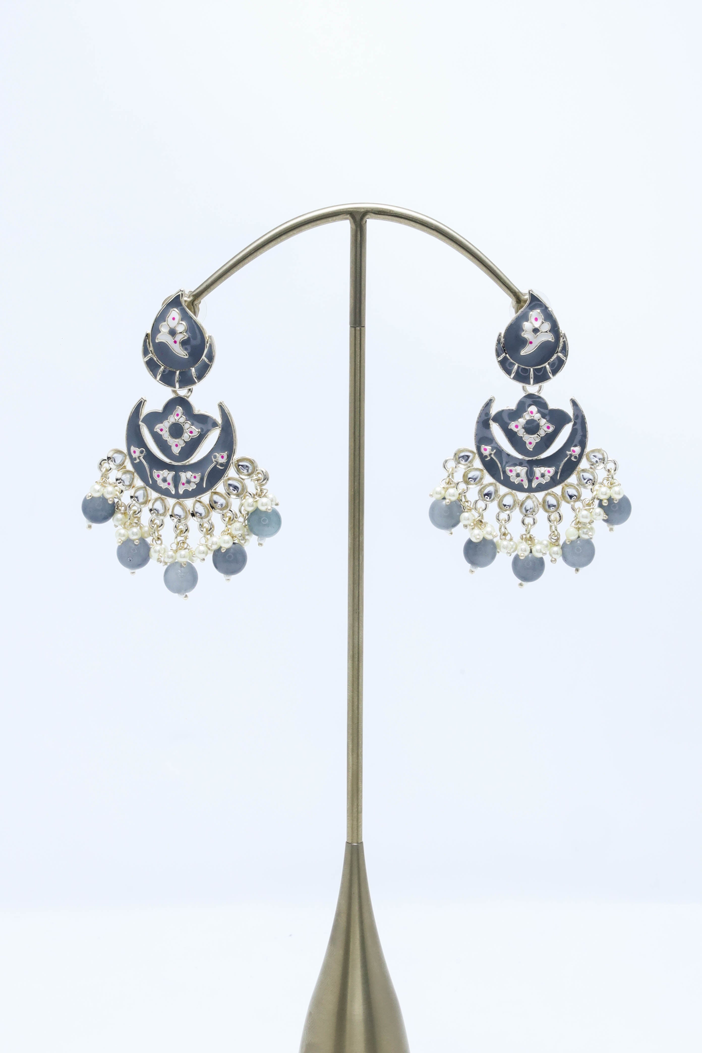 Exquisite AVANI MEENAKARI EARRINGS - Handcrafted Indian Jewelry for Women | Traditional Ethnic Boho Accessories | Perfect for Weddings, Parties & Festive Occasions