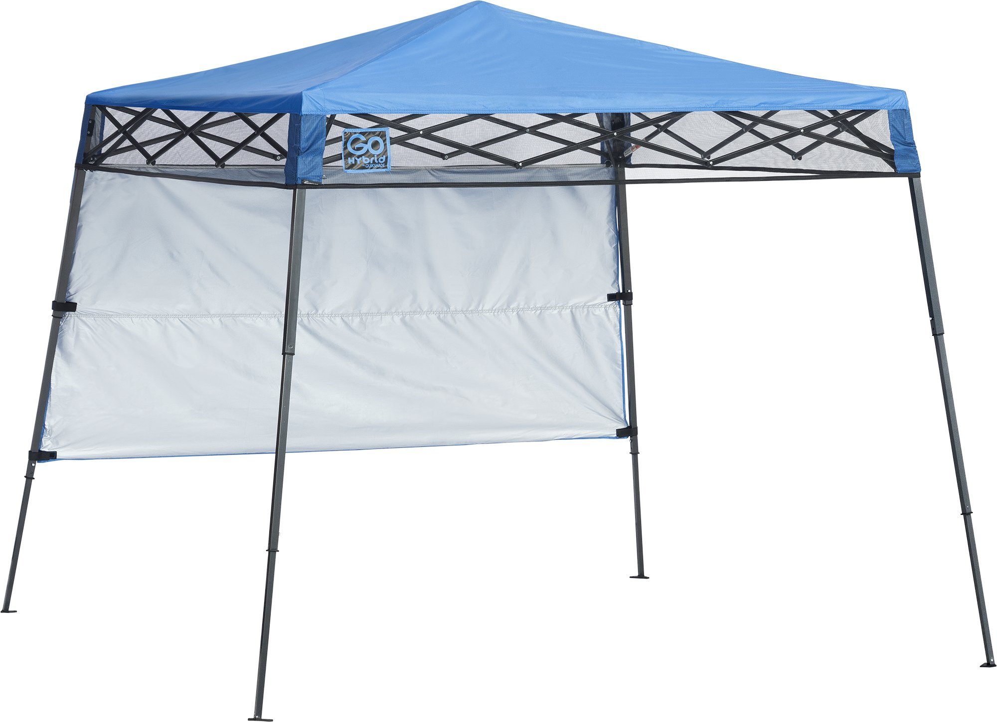 Quik Shade Go Hybrid Compact Pop-Up Canopy Tent - Lightweight Sun Shelter with Slant Leg Design & Backpack Carry Case - Perfect for Beach, Camping, Backyard, and Outdoor Events