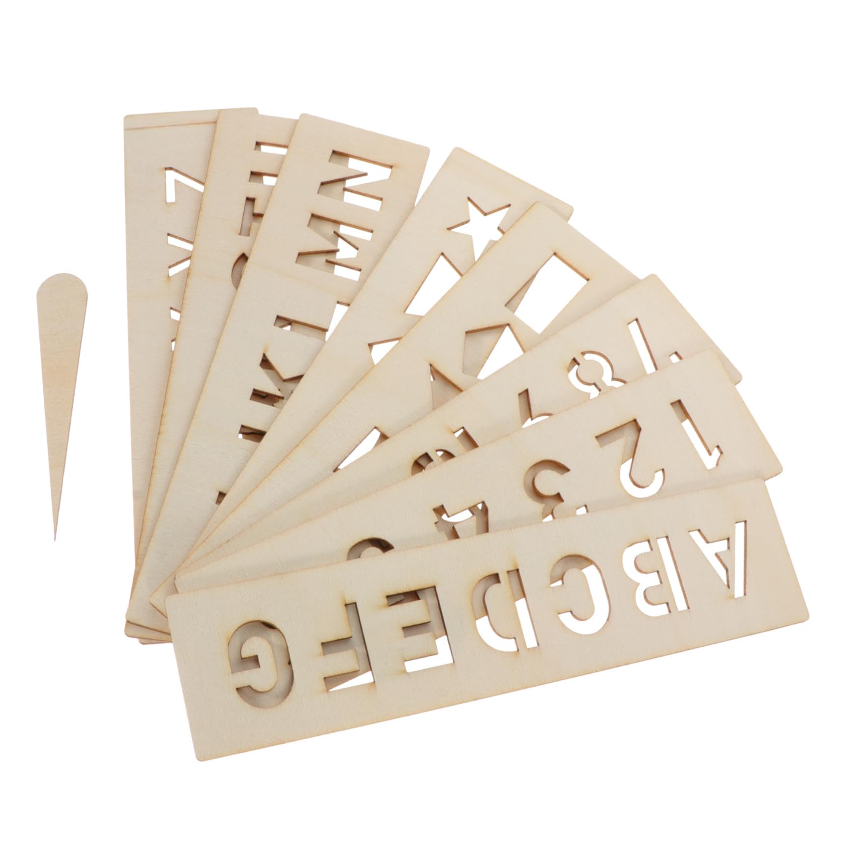 Vaguelly Wooden Alphabet & Number Tracing Board - Montessori Educational Toy for Kids - Learn to Write Letters & Numbers - Hollow Teaching Aid for Preschool & Kindergarten - Perfect for Homeschooling & Classroom Learning