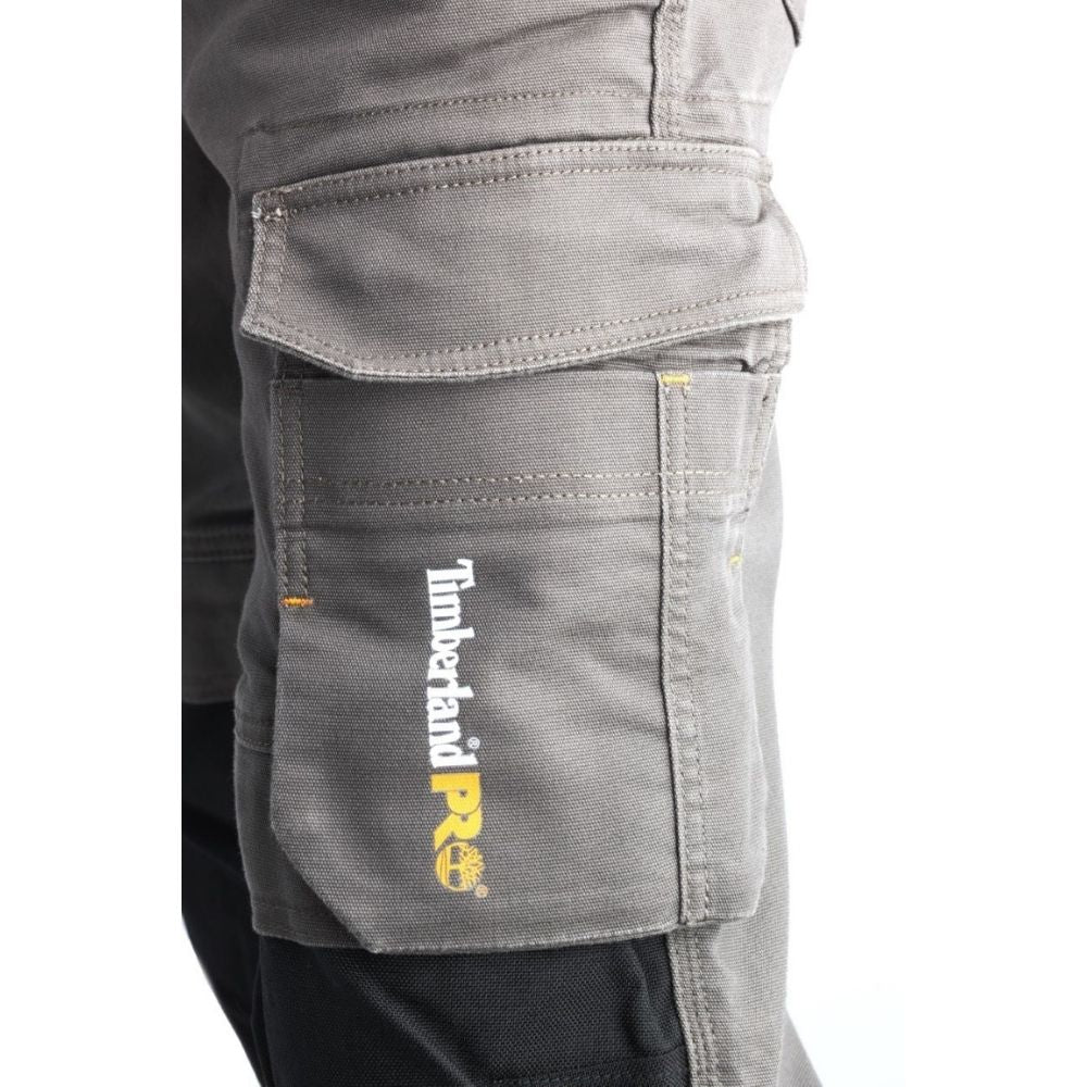 Timberland PRO Ironhide Men's Knee Pad Work Pants - Gun Metal TB0A1OYL | Durable Construction Workwear for Carpentry, Roofing & Heavy Duty Jobs