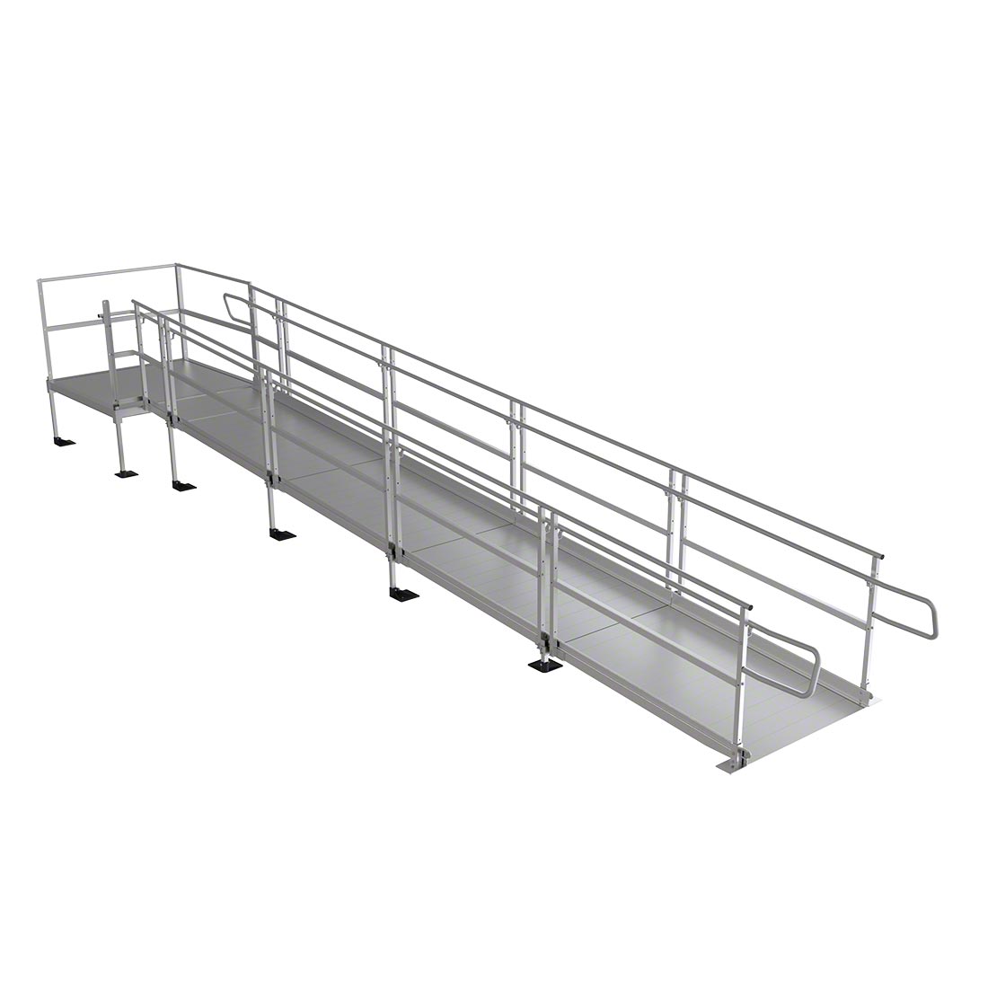 Pathway 3G Modular Ramp System - Heavy Duty Aluminum Wheelchair Ramp for Home & Business Access - Perfect for Steps, Doorways & Vehicles