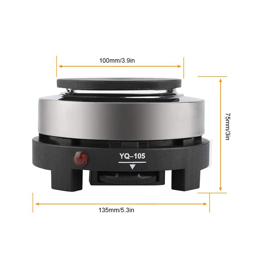 Nikou 500W Portable Electric Stove - Mini Hot Plate Burner Cooktop for Home Kitchen | Compact & Lightweight for Dorms, Camping, RVs & Small Spaces
