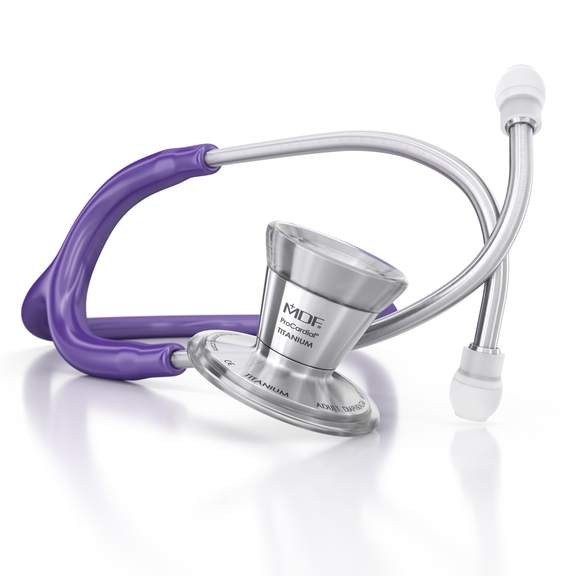ProCardial® Titanium Cardiology Stethoscope - Purple - Premium Medical Stethoscope for Doctors, Nurses & Healthcare Professionals - Ideal for Cardiac Exams, Patient Monitoring & Clinical Use