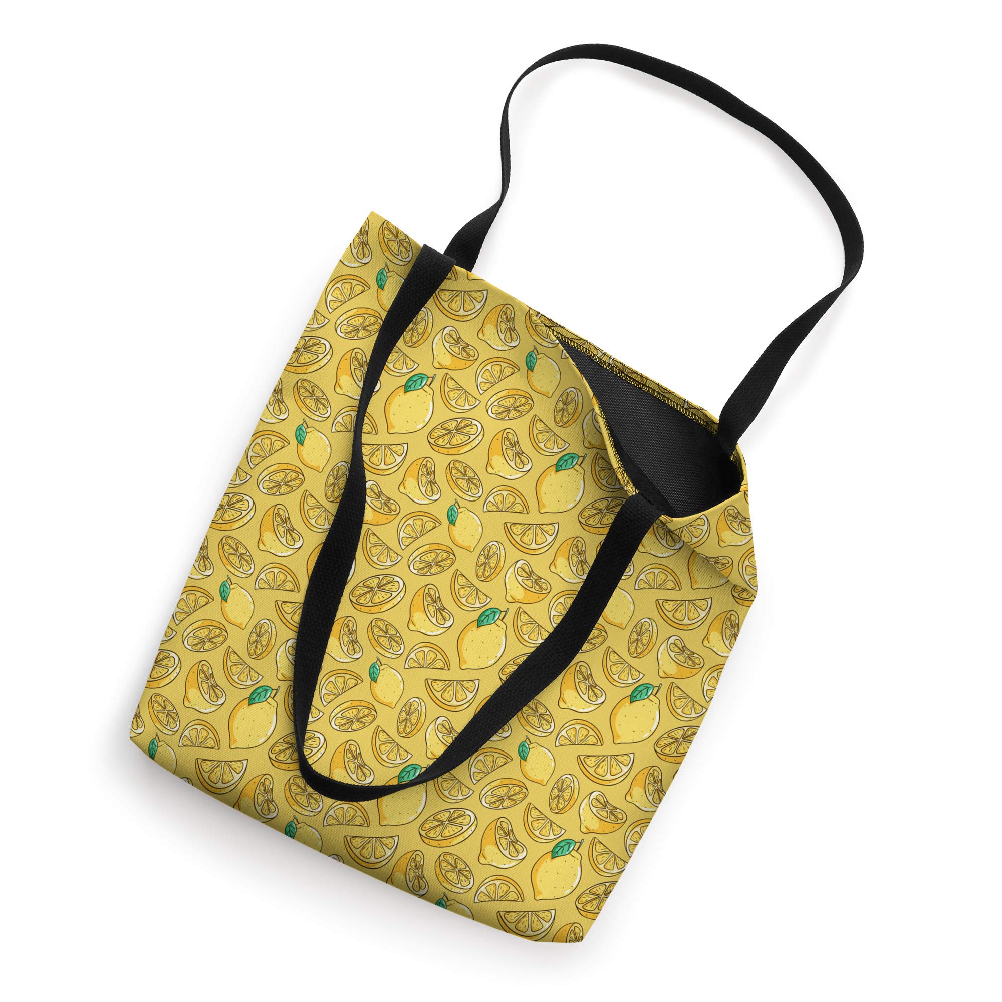 Stylish Lime & Lemon Citrus Pattern Tote Bag for Women & Girls - Perfect for Shopping, Beach, and Everyday Use