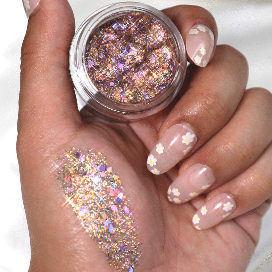 Holographic Glitter Gel - Pool Party (011) | Shimmering Nail Art & Body Glitter for Parties, Festivals & Cosplay