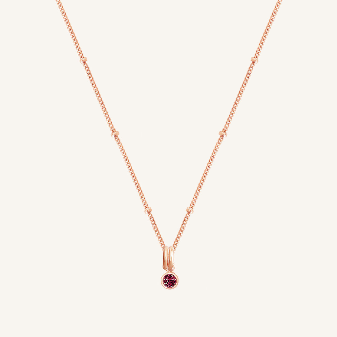 Birthstone Charm Necklace - Personalized Aura Jewelry for Women - Perfect Gift for Birthday, Anniversary & Mother's Day - Elegant Everyday Wear & Special Occasions