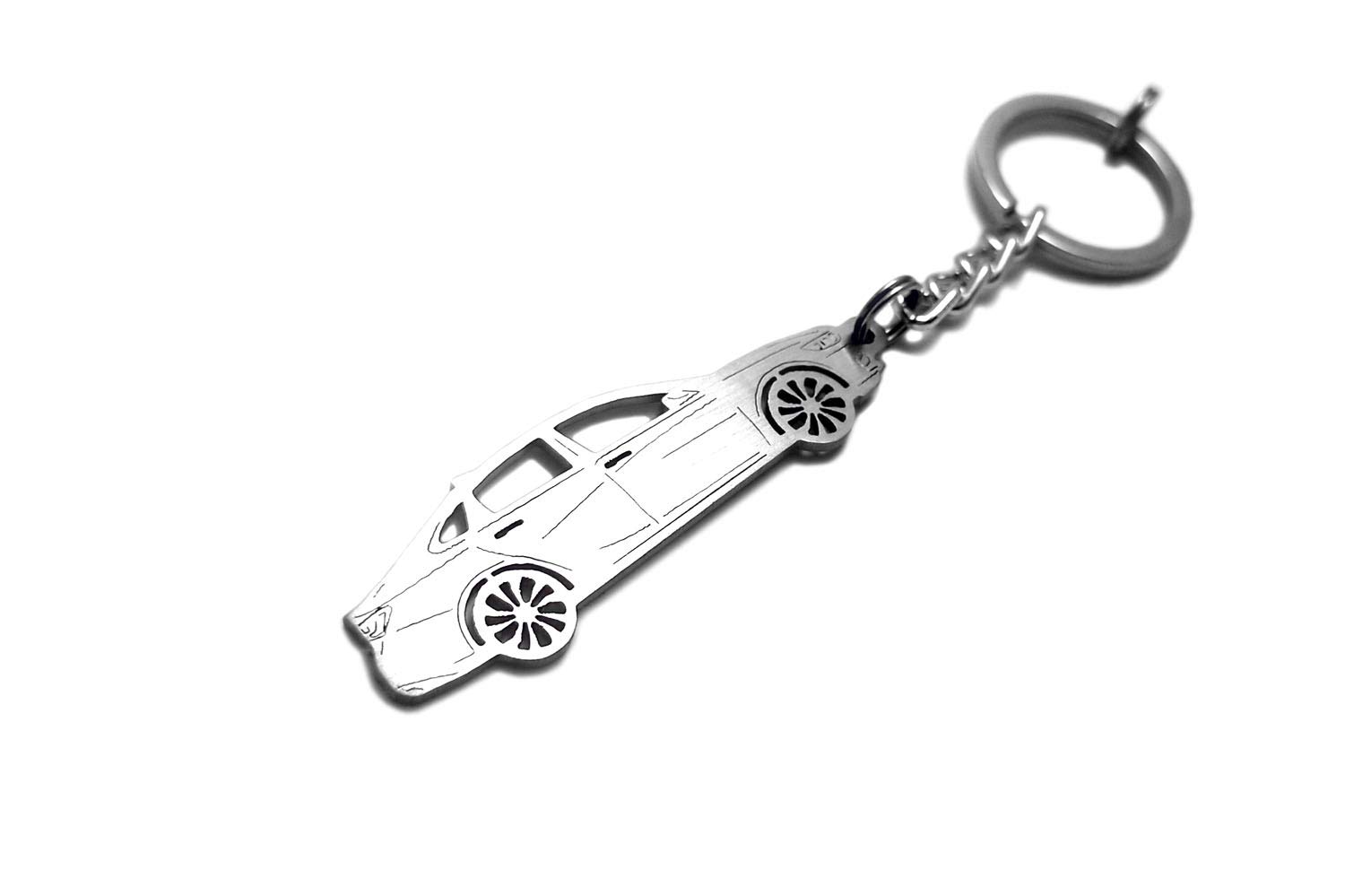 AWA Keychain with Ring - Compatible with Malibu IX Steel Key Pendant, Car Keychain Accessories, Laser Cut Auto Gift for Men Women (Perfect for Car Keys, Home Keys & Everyday Carry)