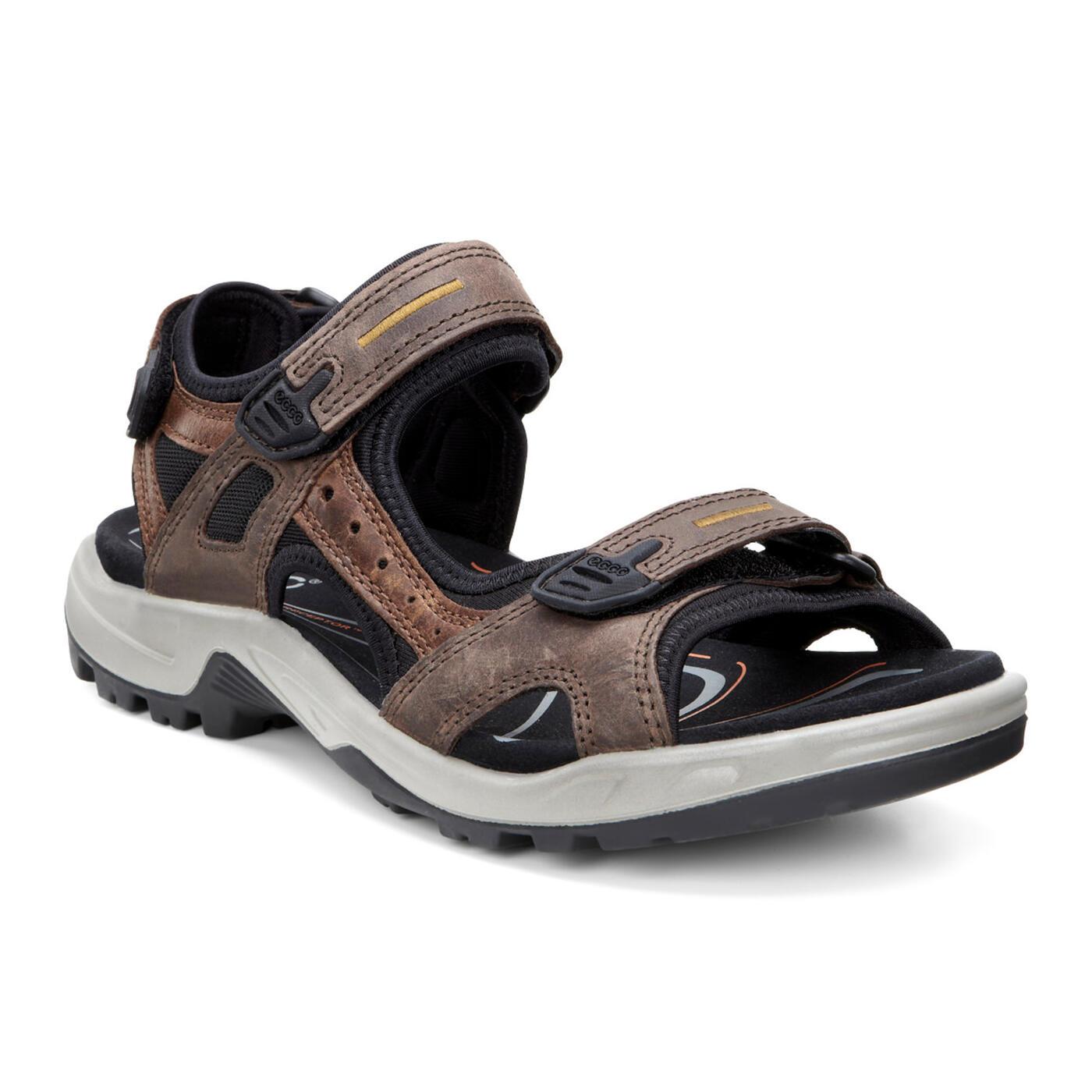ECCO YUCATAN Men's Comfortable Leather Sandals - Breathable & Durable Outdoor Walking Shoes for Beach, Travel & Casual Wear