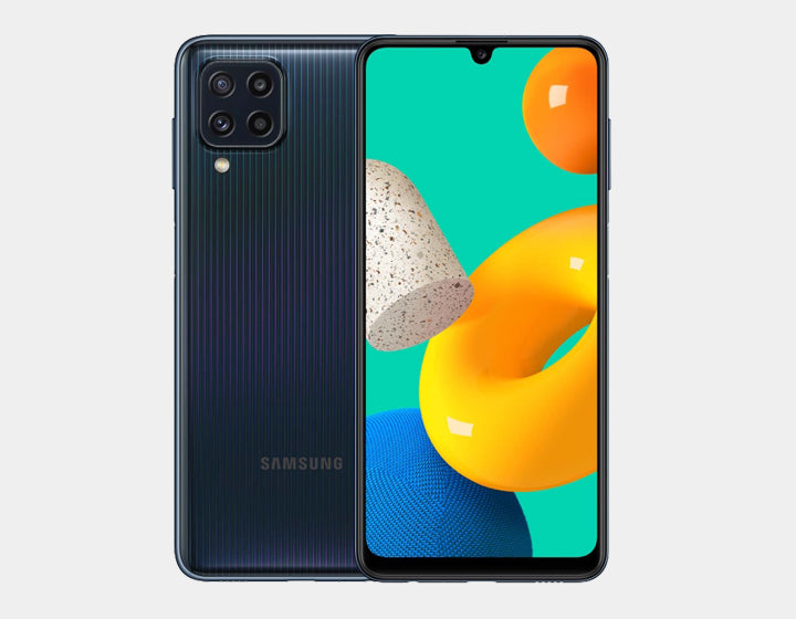 Samsung Galaxy M32 SM-M325F 64GB/4GB RAM Dual SIM Unlocked Smartphone (Black) - Perfect for Travel, Work & Entertainment