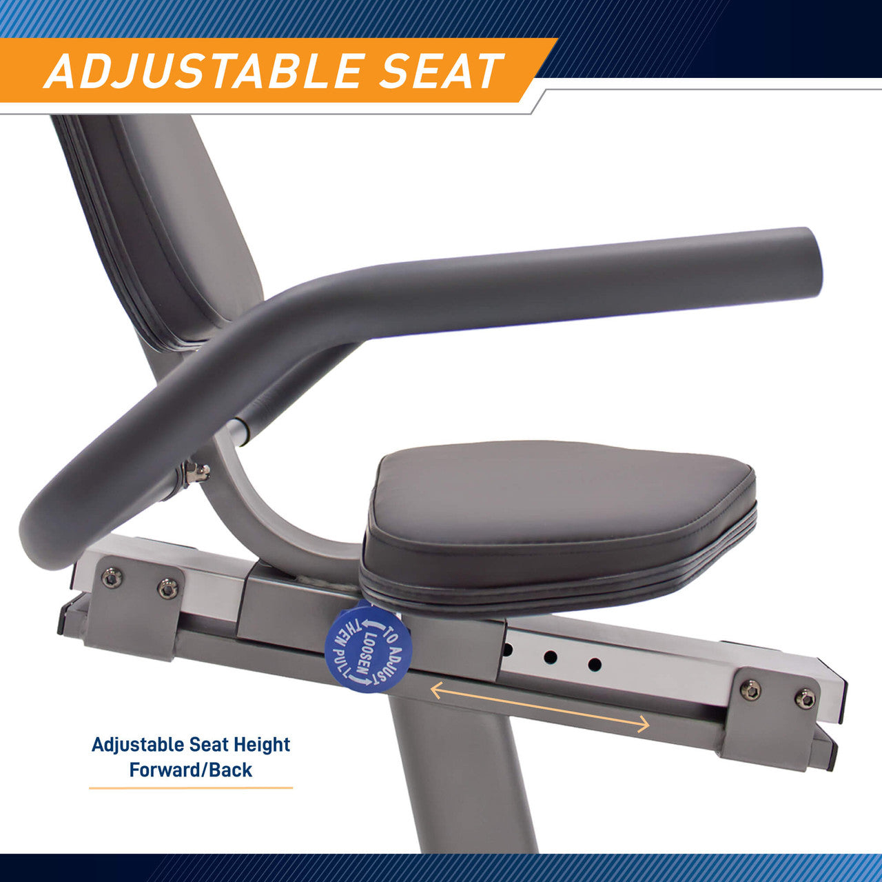 Marcy Recumbent Exercise Bike NS-1201R - Comfortable Seated Cycling for Home Gym, Cardio Workout & Low-Impact Training - Perfect for Seniors, Physical Therapy & Indoor Fitness