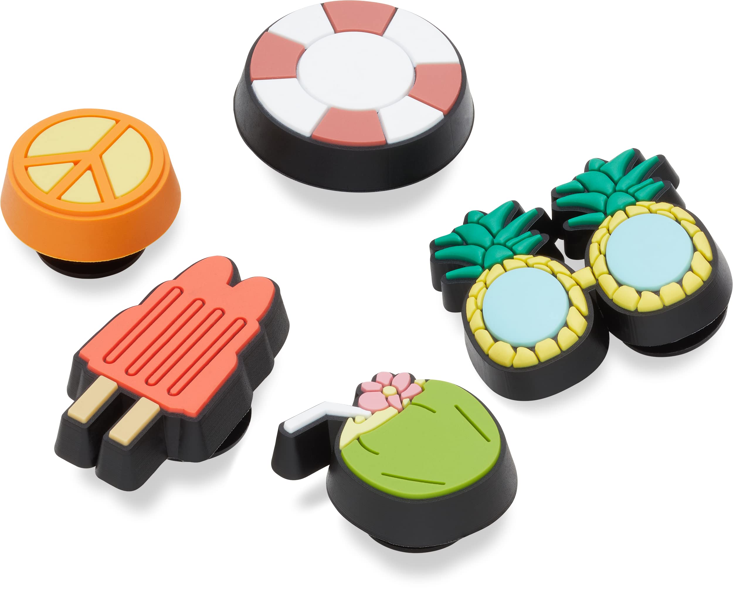 Crocs Jibbitz 5-Pack Trendy Shoe Charms - Fun & Customizable Shoe Accessories for Crocs & Sneakers | Great for Kids, Teens & Adults | Perfect for School, Work & Casual Wear