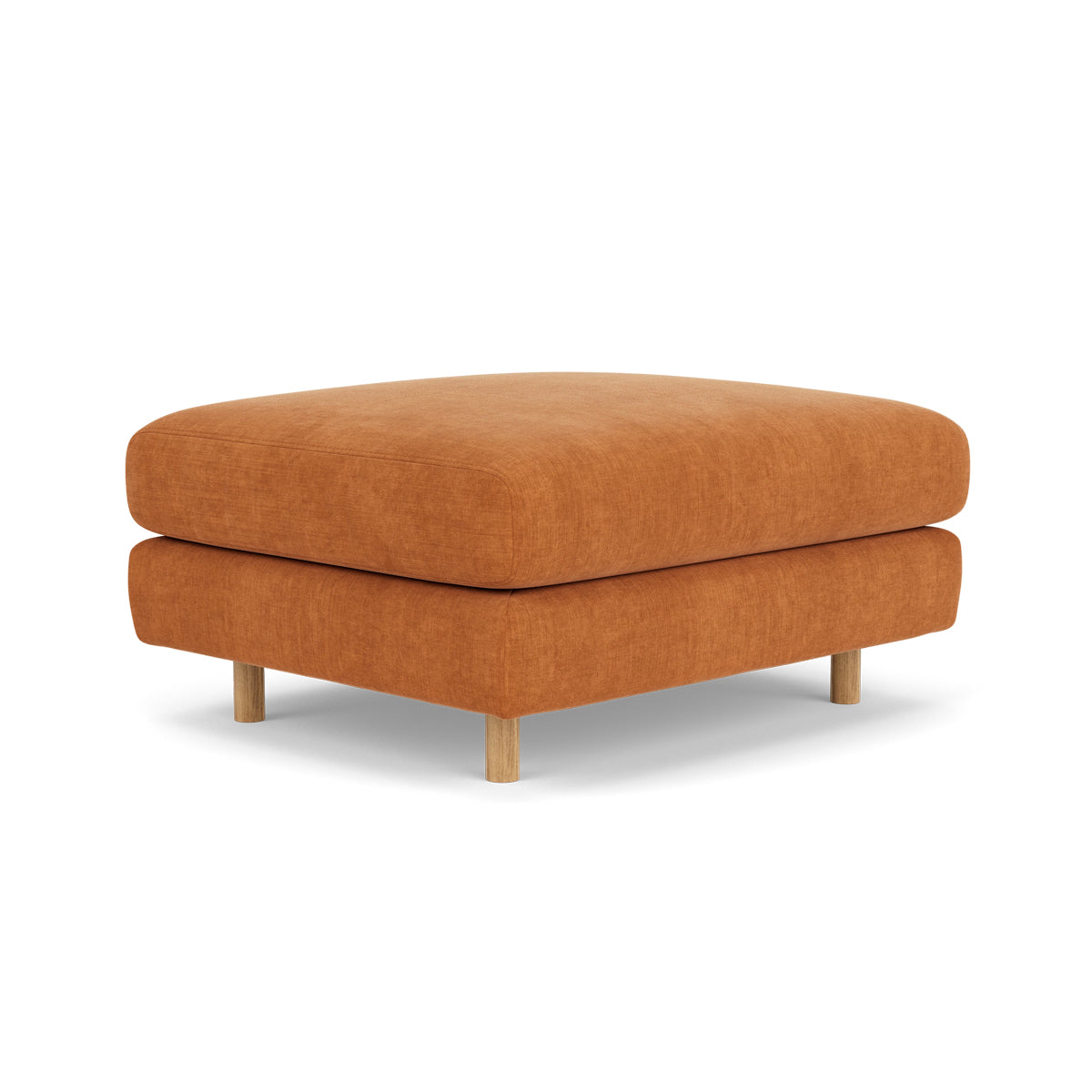 Dylan Fabric Ottoman - Soft and Stylish Footrest, Storage Bench, Living Room Accent Piece - Perfect for Small Spaces, Bedroom, or Lounge Area