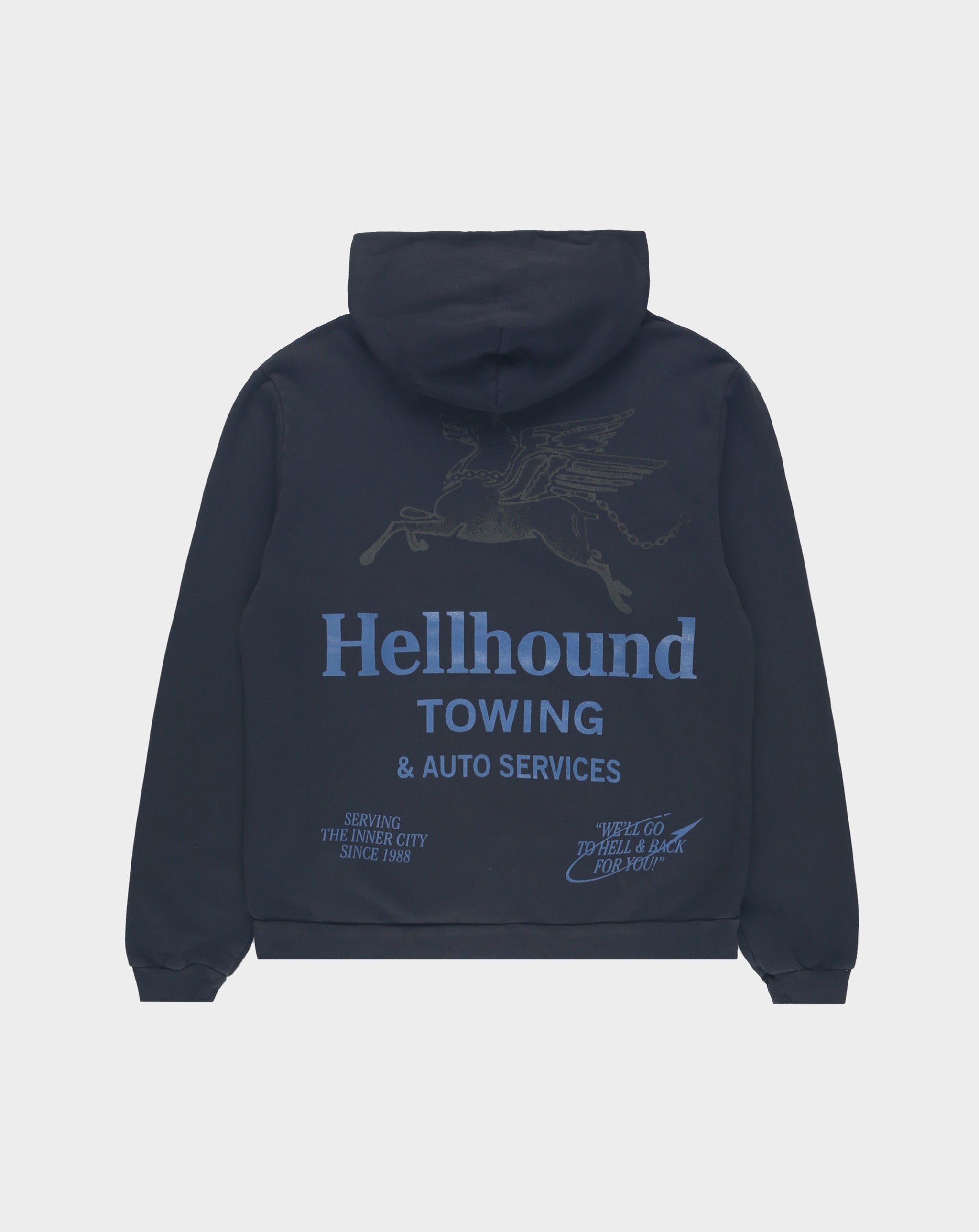 Hellhound Towing Hoodie - Premium Pullover Sweatshirt for Men & Women | Heavyweight Cotton Fleece | Perfect for Work, Outdoor Adventures & Casual Wear