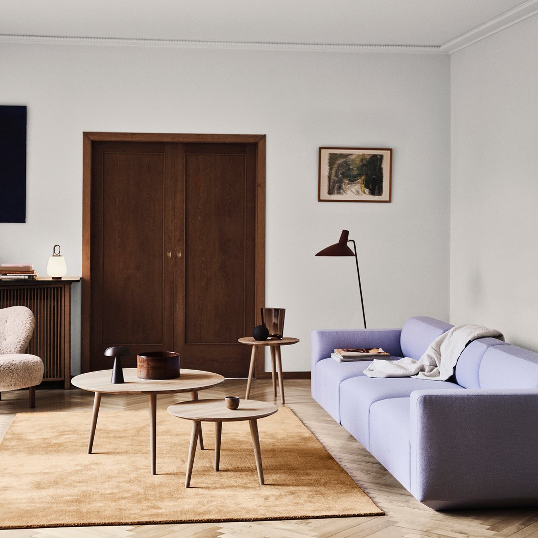 Modern SK15 Coffee Table - Mid-Century Style Wooden Living Room Table with Storage Shelf - Perfect for Small Spaces, Apartments & Home Decor