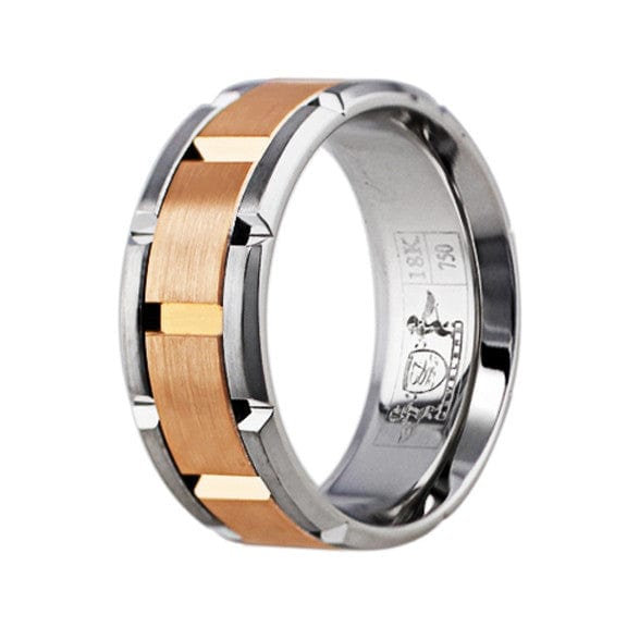 18K Rose Gold & White Gold Link Bracelet for Women - Elegant Stackable Jewelry for Everyday Wear & Special Occasions