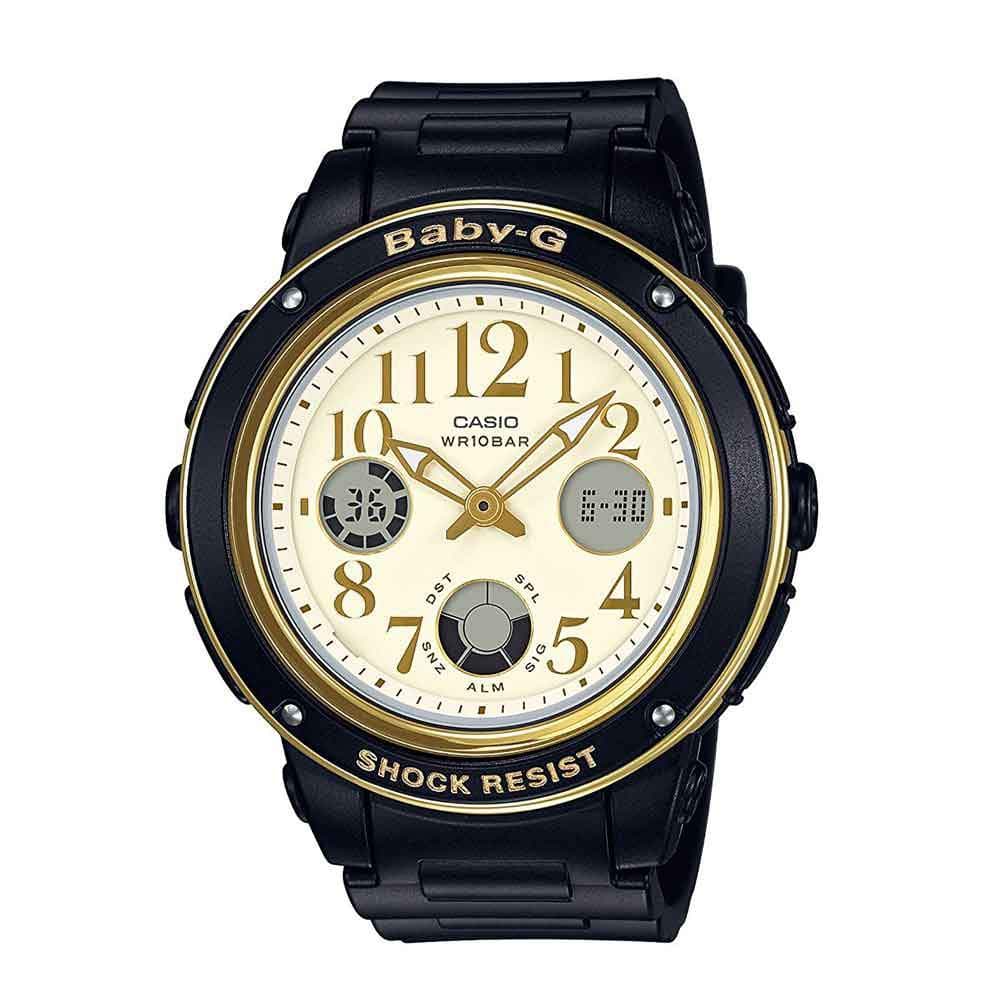 Casio Baby-G BGA-151EF-1BDR Analog Digital Women's Watch with Yellow Dial - Sporty & Waterproof for Swimming, Running & Outdoor Activities