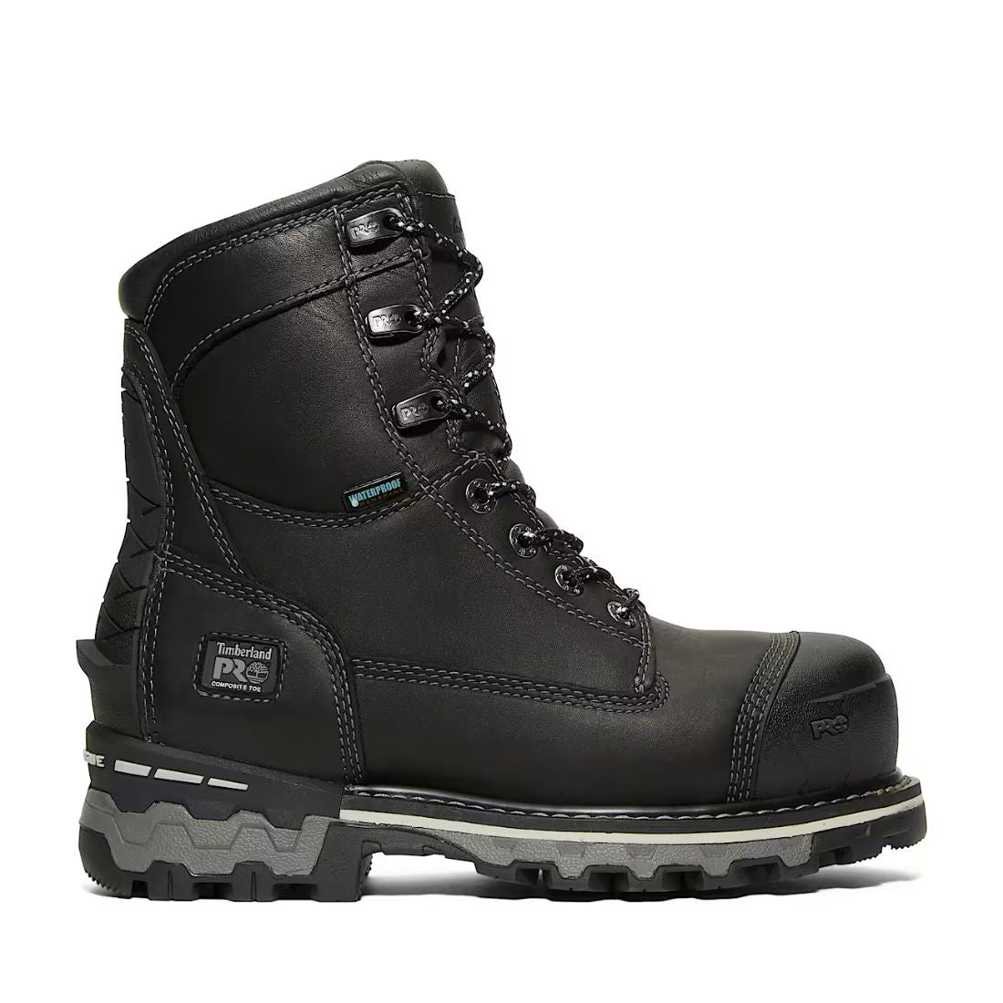 Timberland PRO® Boondock Women's 8 Inch Waterproof Steel Toe Work Boots - Safety Shoes for Construction, Hiking & Outdoor Work (Model TB0A5R7K001)
