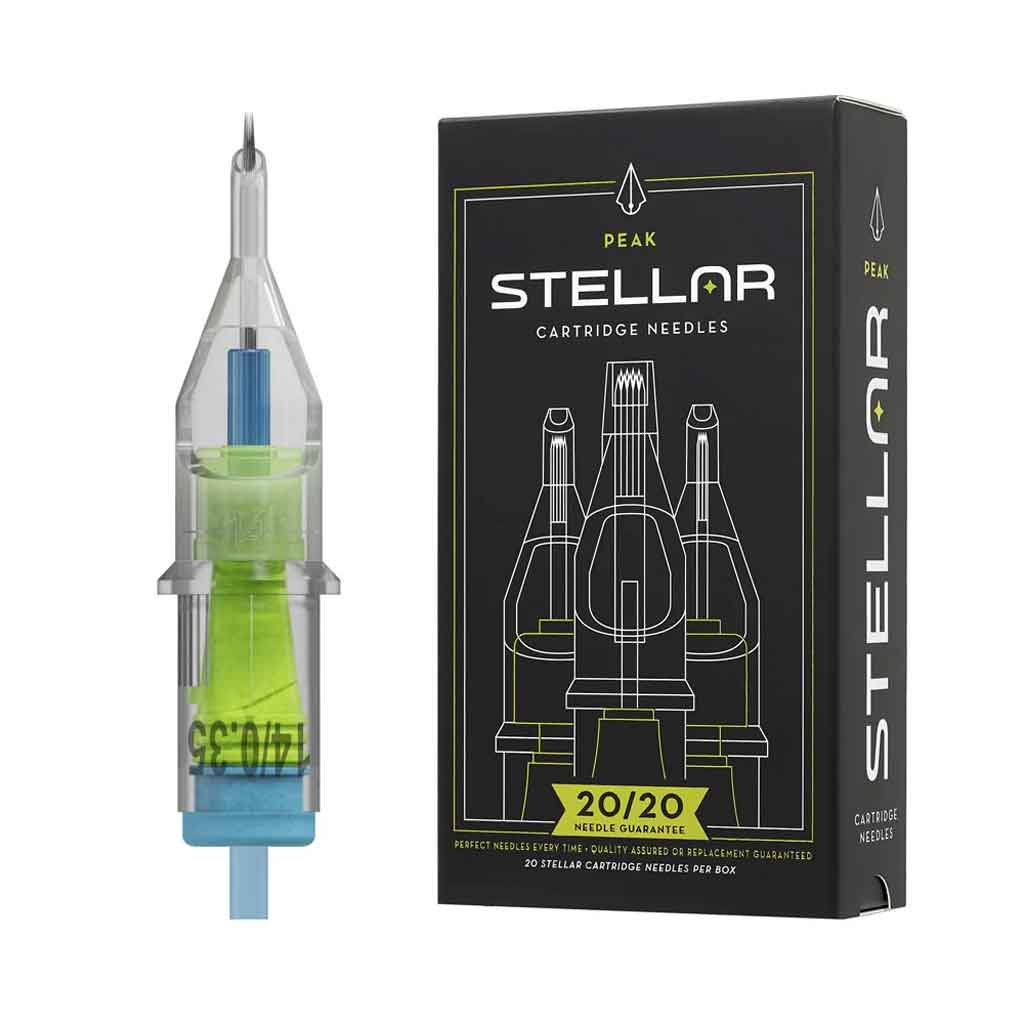 Peak Stellar Cartridges - Professional Round Shader Tattoo Needles for Smooth Shading & Blending | Ideal for Tattoo Artists & Permanent Makeup