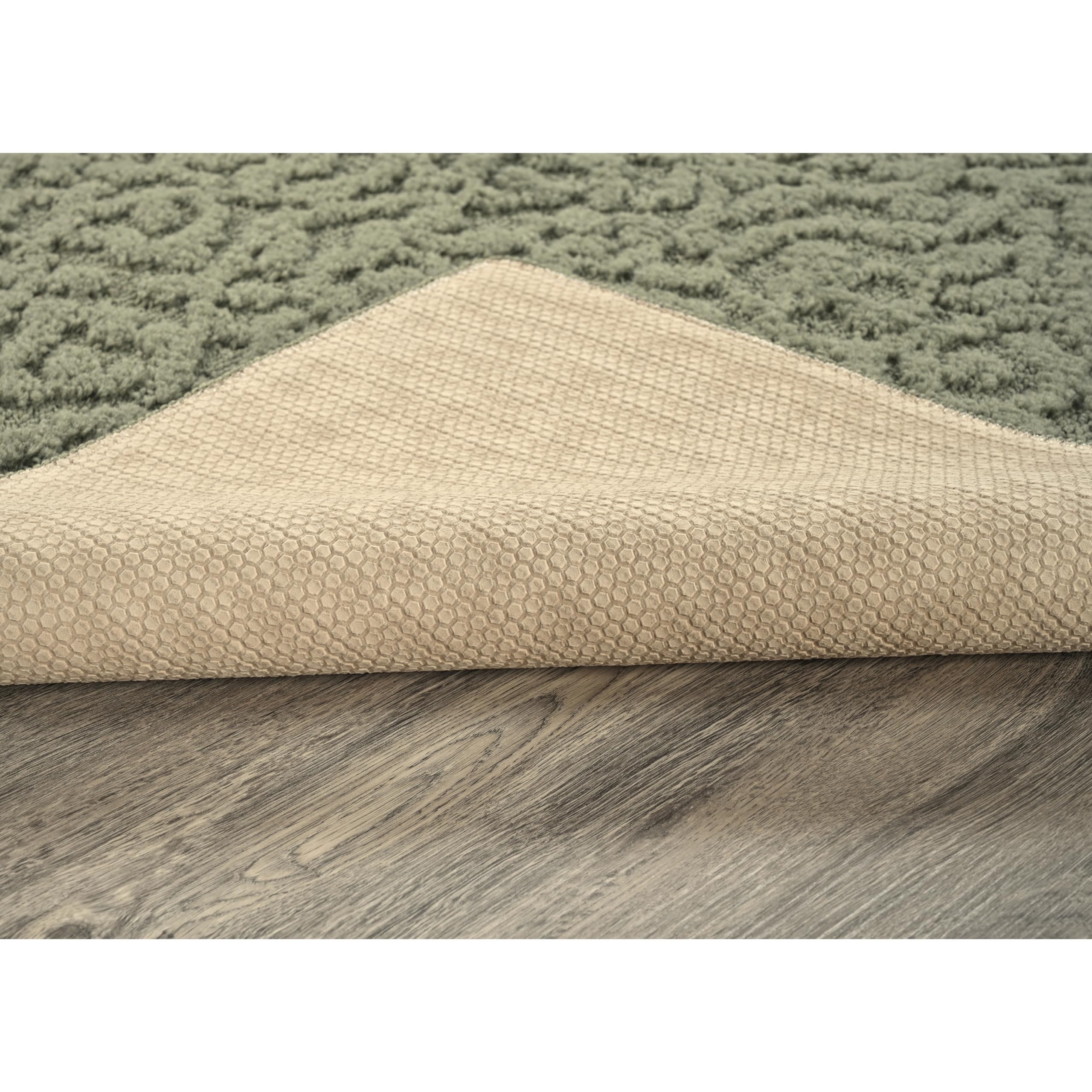 Garland Rug Ivy Area Rug 9x12 Feet - Soft Sage Green Indoor Rug for Living Room, Bedroom, Dining Room - Non-Slip, Stain Resistant, Easy to Clean - Perfect for Home Decor & High Traffic Areas
