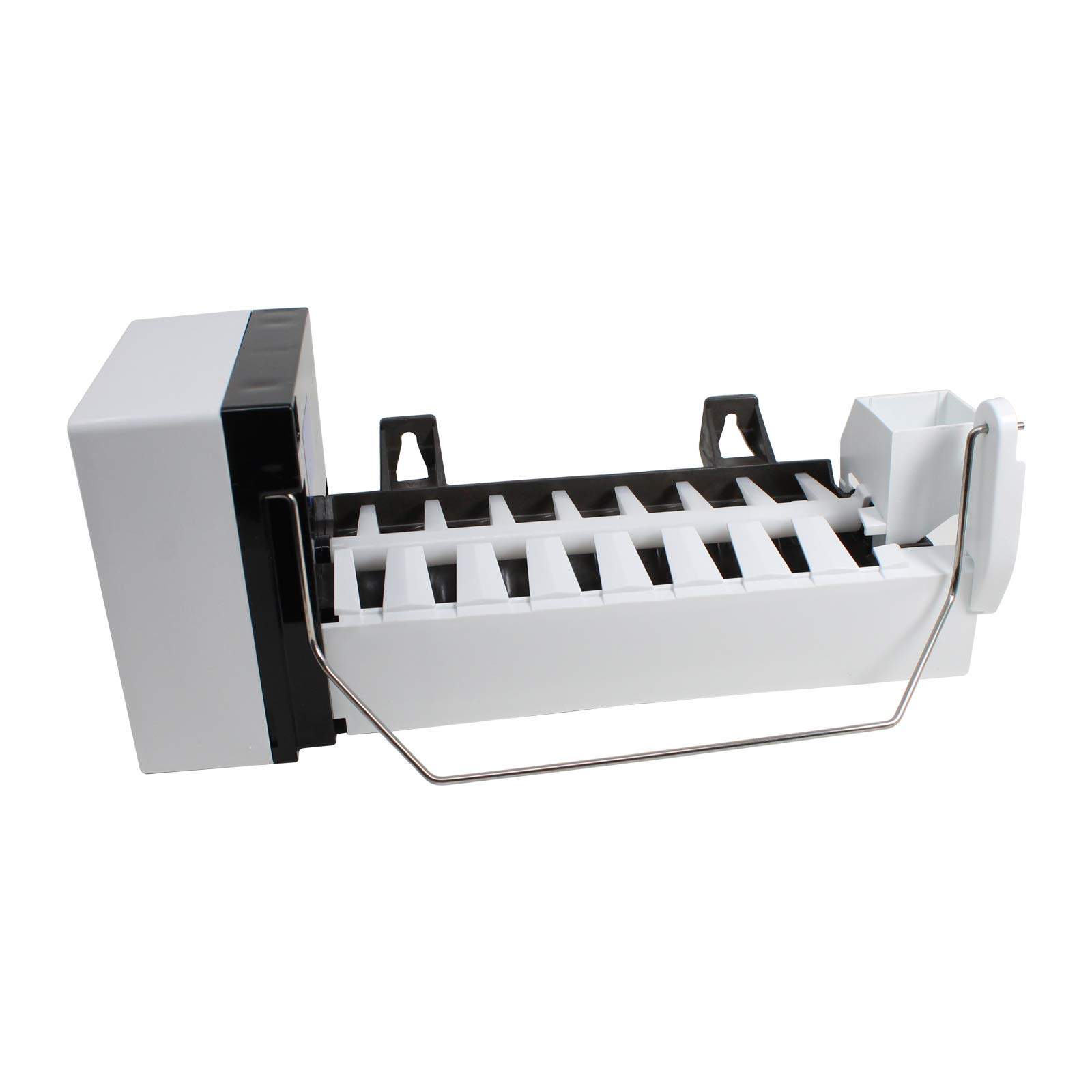 Whirlpool ED5RHAXNB02 Refrigerator Ice Maker Assembly Replacement - Compatible with W10190960 & AP3182733 Icemaker - Perfect for Kitchen Appliance Repair & DIY Installation