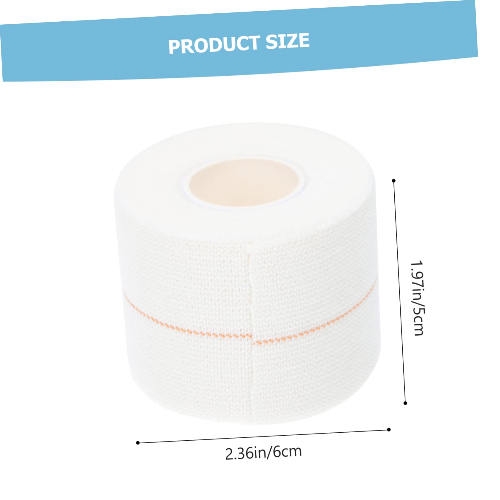 MILISTEN 1 Roll Non-Woven Self-Adherent Medical Tape, Breathable Cotton White Bandage Wrap - First Aid, Sports Injury Support & Wound Care