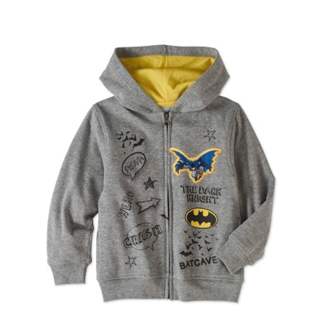 DC Comics Batman Fleece Jacket for Boys - Soft & Warm Superhero Outerwear for Kids - Perfect for Halloween, Cosplay & Winter Playdates