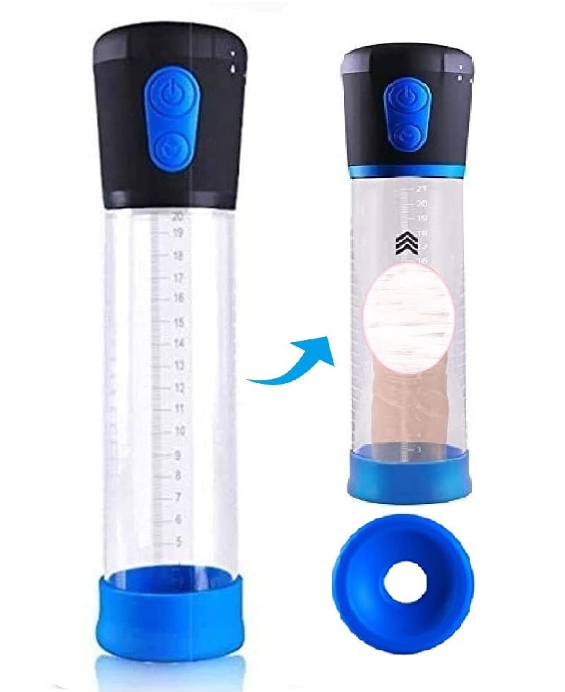 Premium Men's Vacuum Pump for Male Enhancement - Penis Enlargement Pump Therapy Kit with Comfortable Gripper - Easy to Use for Home Use, Gym, Travel & Intimate Moments