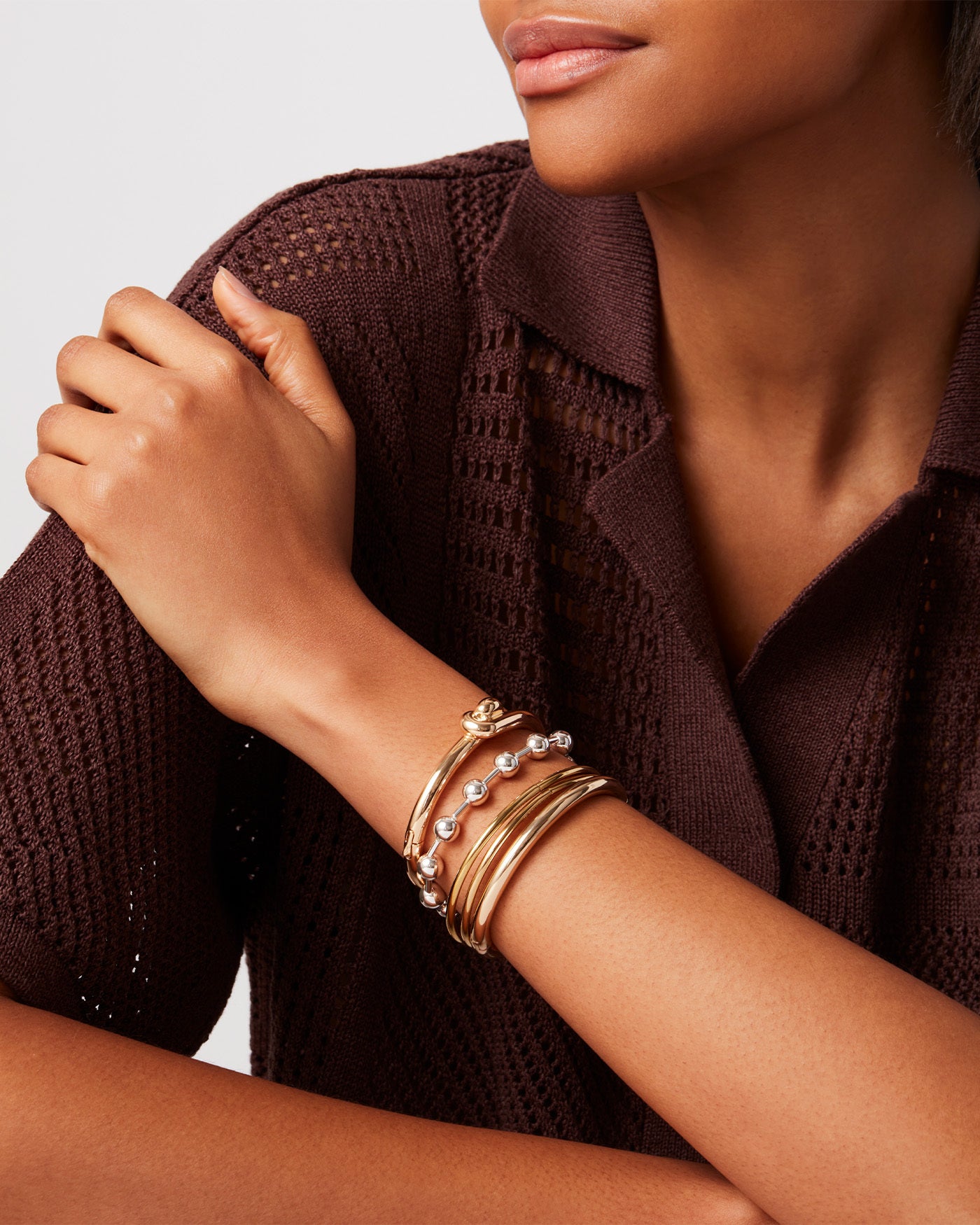 Celeste Bracelet for Women - Elegant Gold Plated Beaded Bracelet, Adjustable Bangle for Daily Wear, Gift for Her, Perfect for Parties, Work & Special Occasions