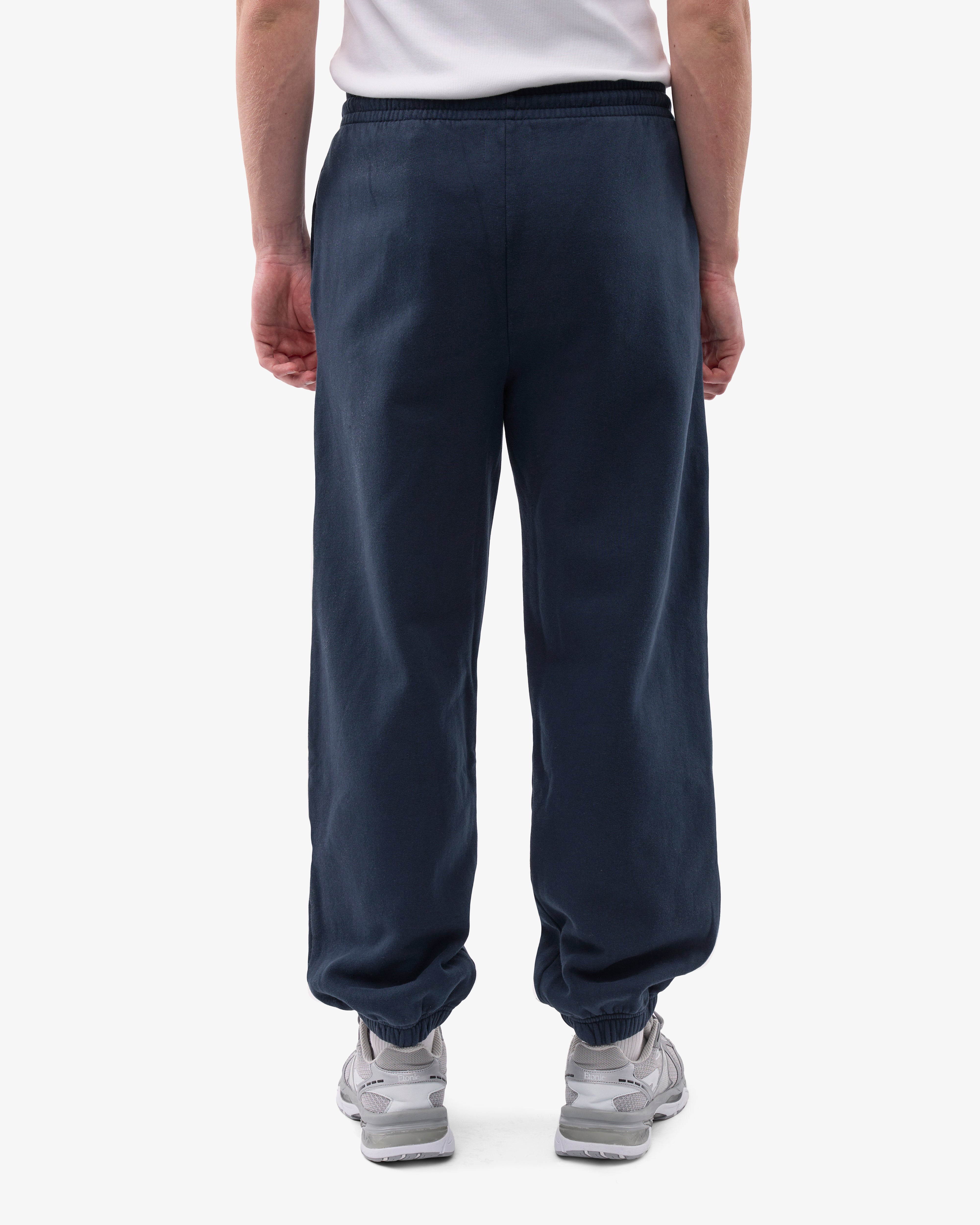 Organic Relaxed Sweatpants for Women - Soft Cotton Lounge Pants in Navy Blue - Perfect for Yoga, Home Comfort & Casual Wear