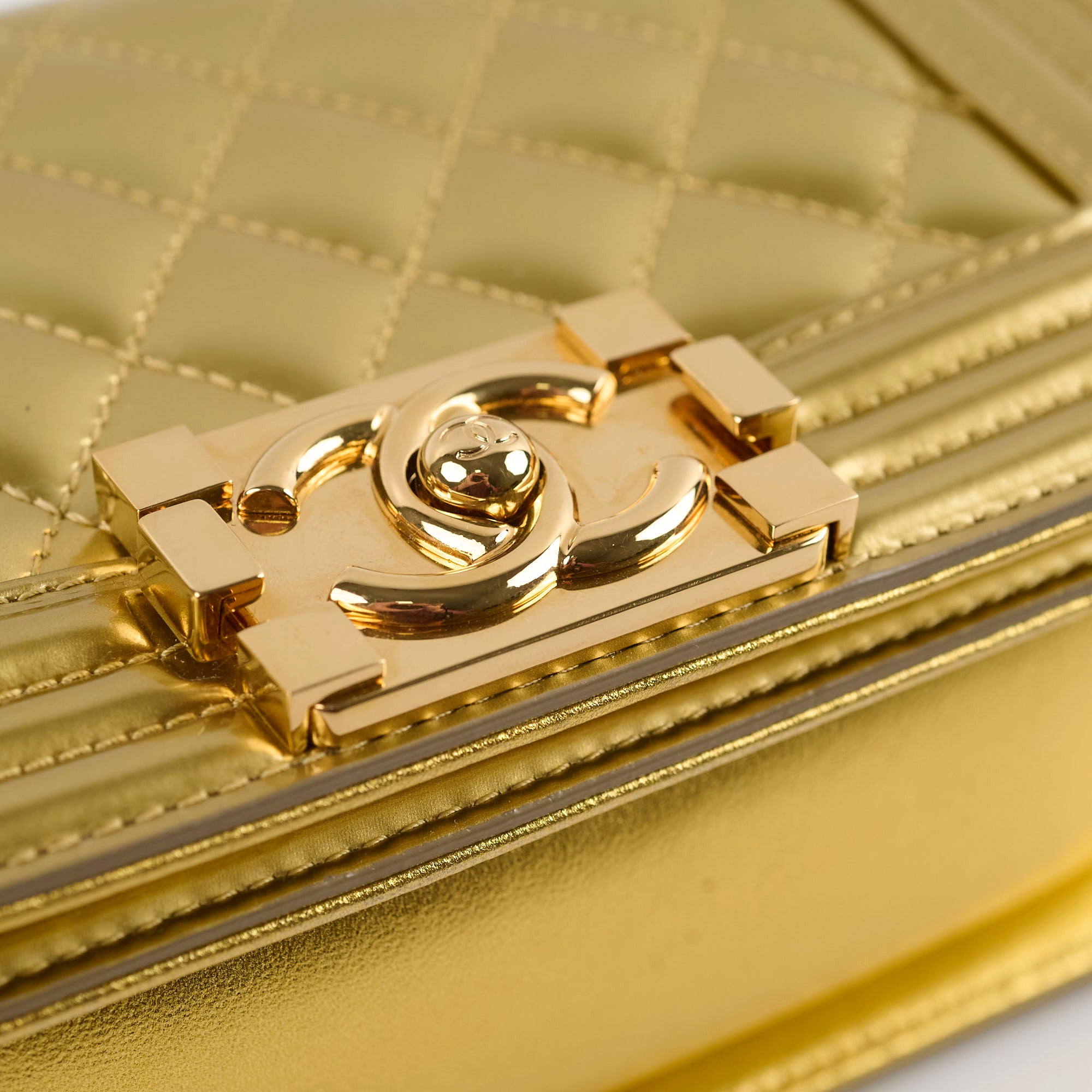 Chanel Small Boy Gold 19 Series Handbag - Luxury Designer Crossbody Bag for Women | Perfect for Evening Parties, Date Nights & Special Occasions