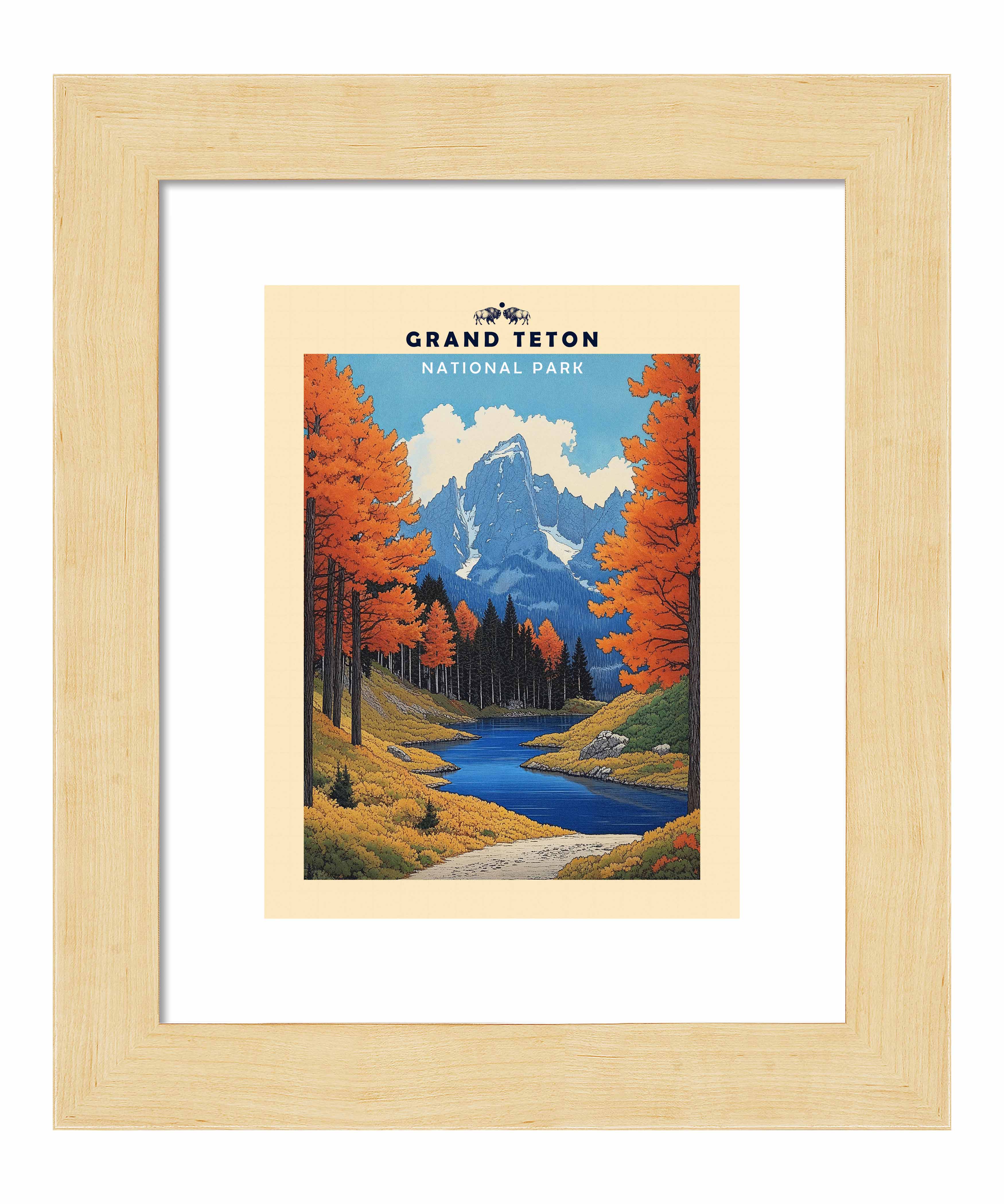 Grand Teton Art Prints - Stunning Landscape Wall Decor for Home & Office - Perfect for Living Room, Bedroom & Office Decorations