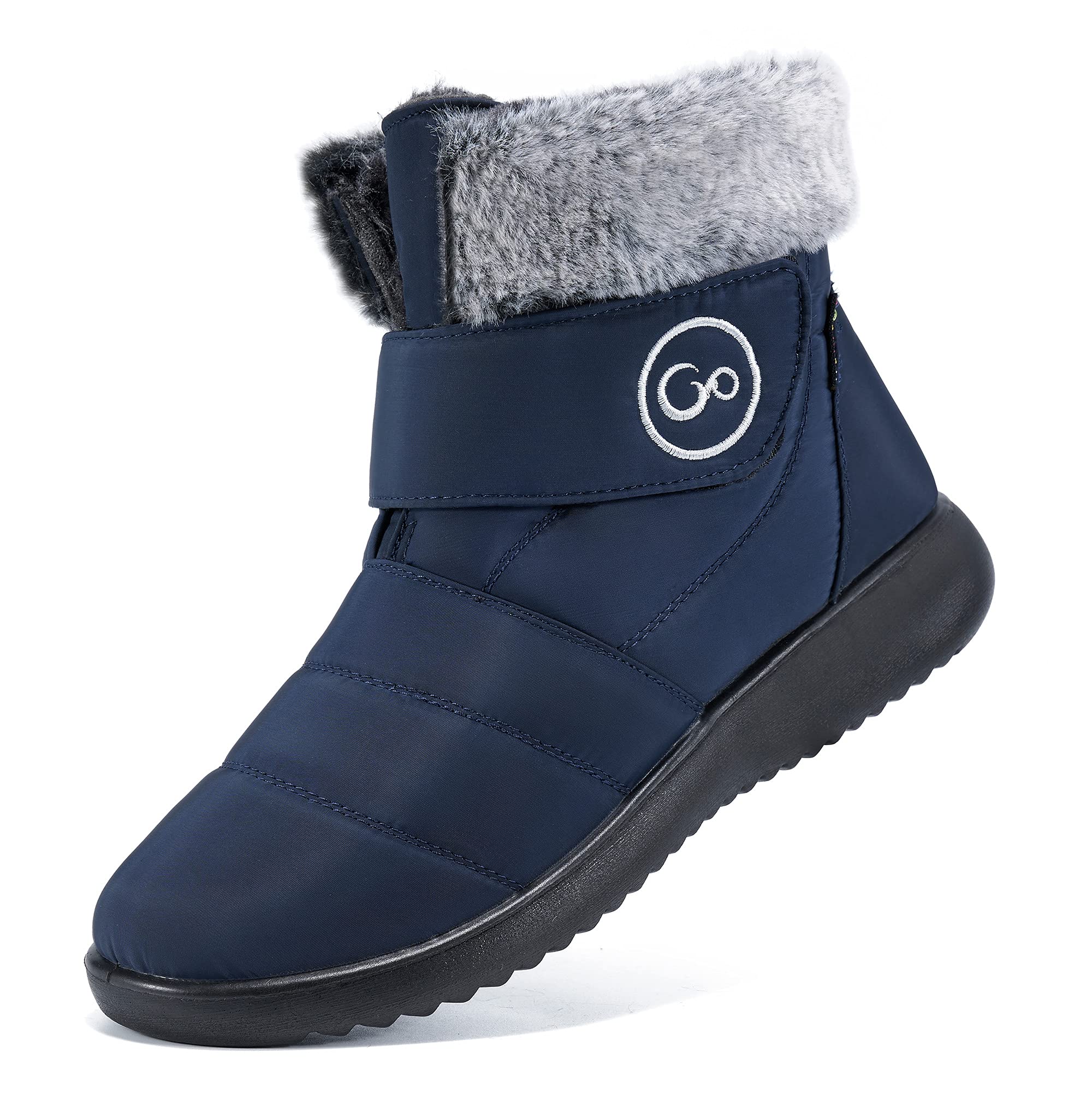Women's Waterproof Snow Boots with Fur Lining - Warm Winter Slip On Booties for Women | Anti-Slip Comfortable Outdoor Shoes for Snowy Weather, Hiking & Cold Commutes