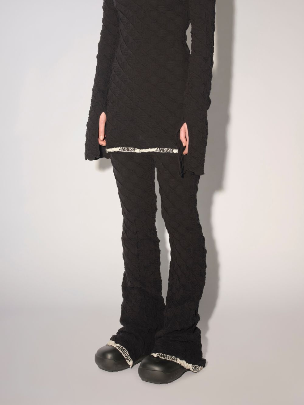 Ambush Black Trousers for Men & Women - Stylish Streetwear Pants for Casual Wear, Night Out & Urban Fashion
