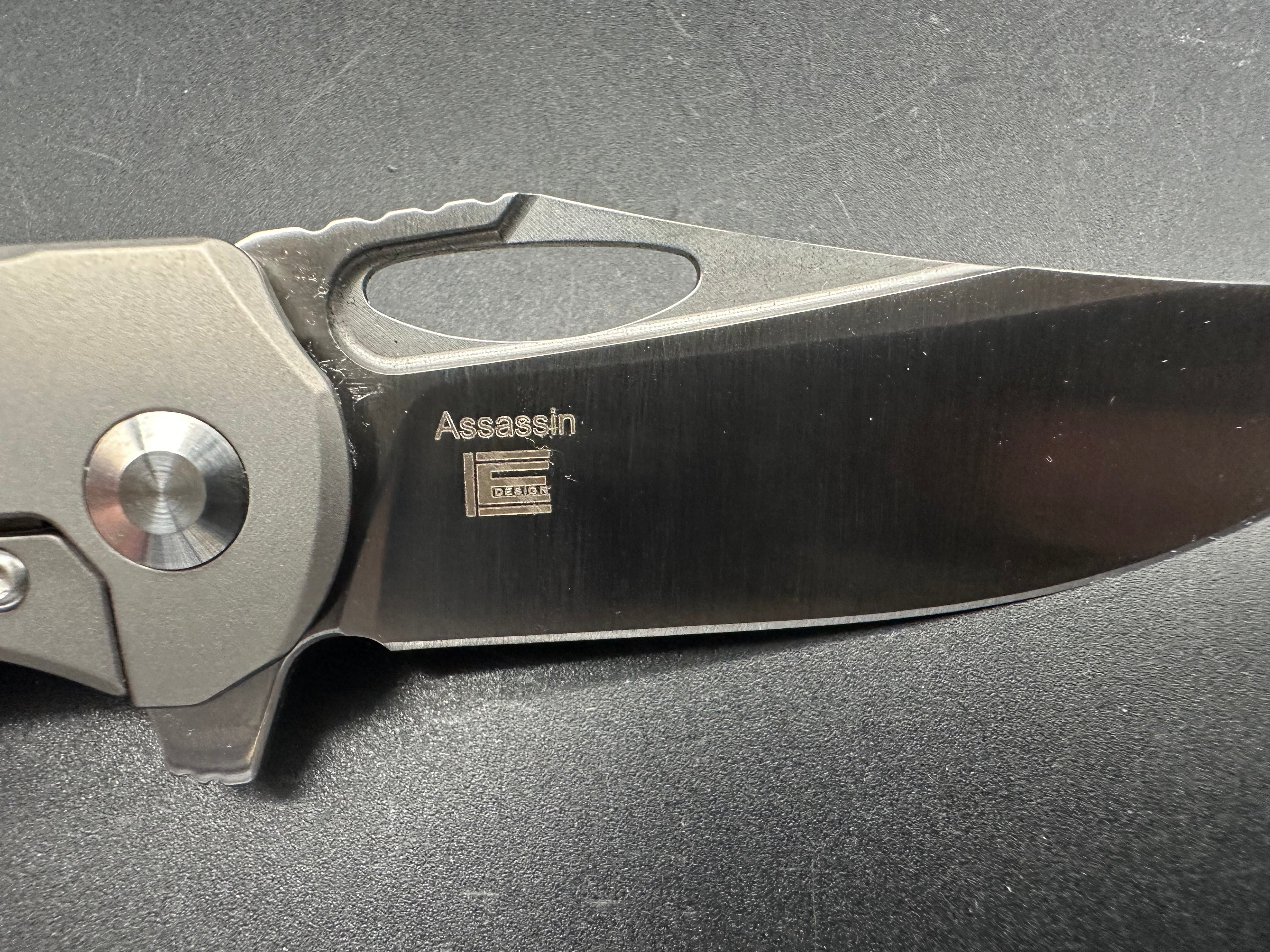 Kizer Assassin Frame Lock Flipper Knife - Premium Titanium Folding Pocket Knife with 3.15