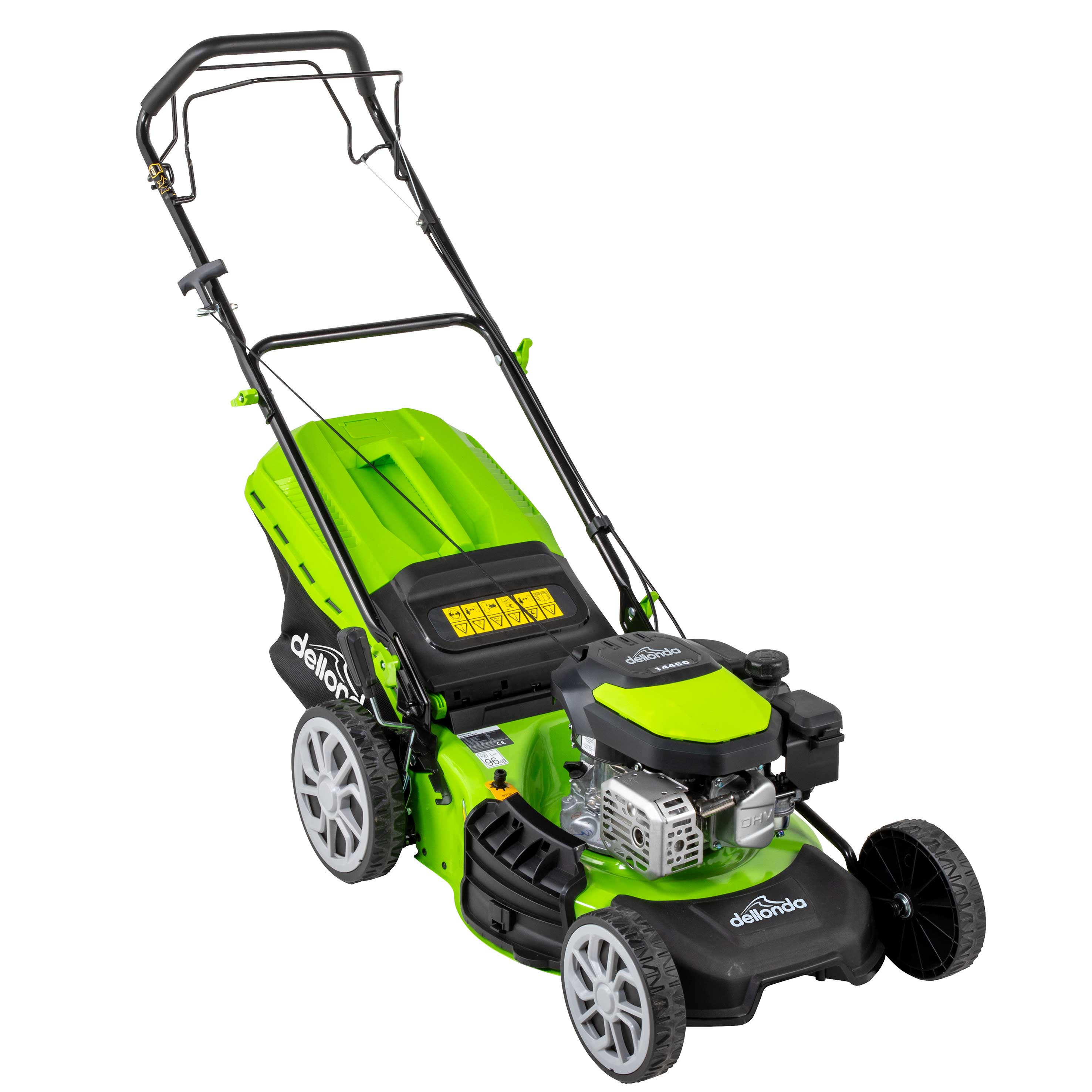**18-Inch 46cm 144cc Self-Propelled Gas Lawn Mower - 4-Stroke DG101 - Ideal for Medium to Large Yards & Tough Grass Cutting**