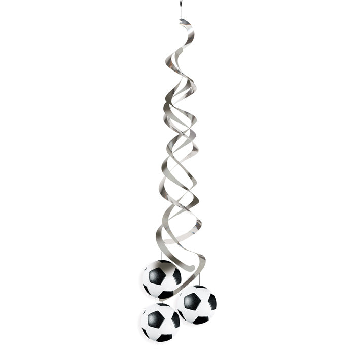 12-Piece Bulk Soccer Deluxe Danglers - Premium Soccer Team Decorations for Locker Rooms, Bedrooms & Game Day Parties