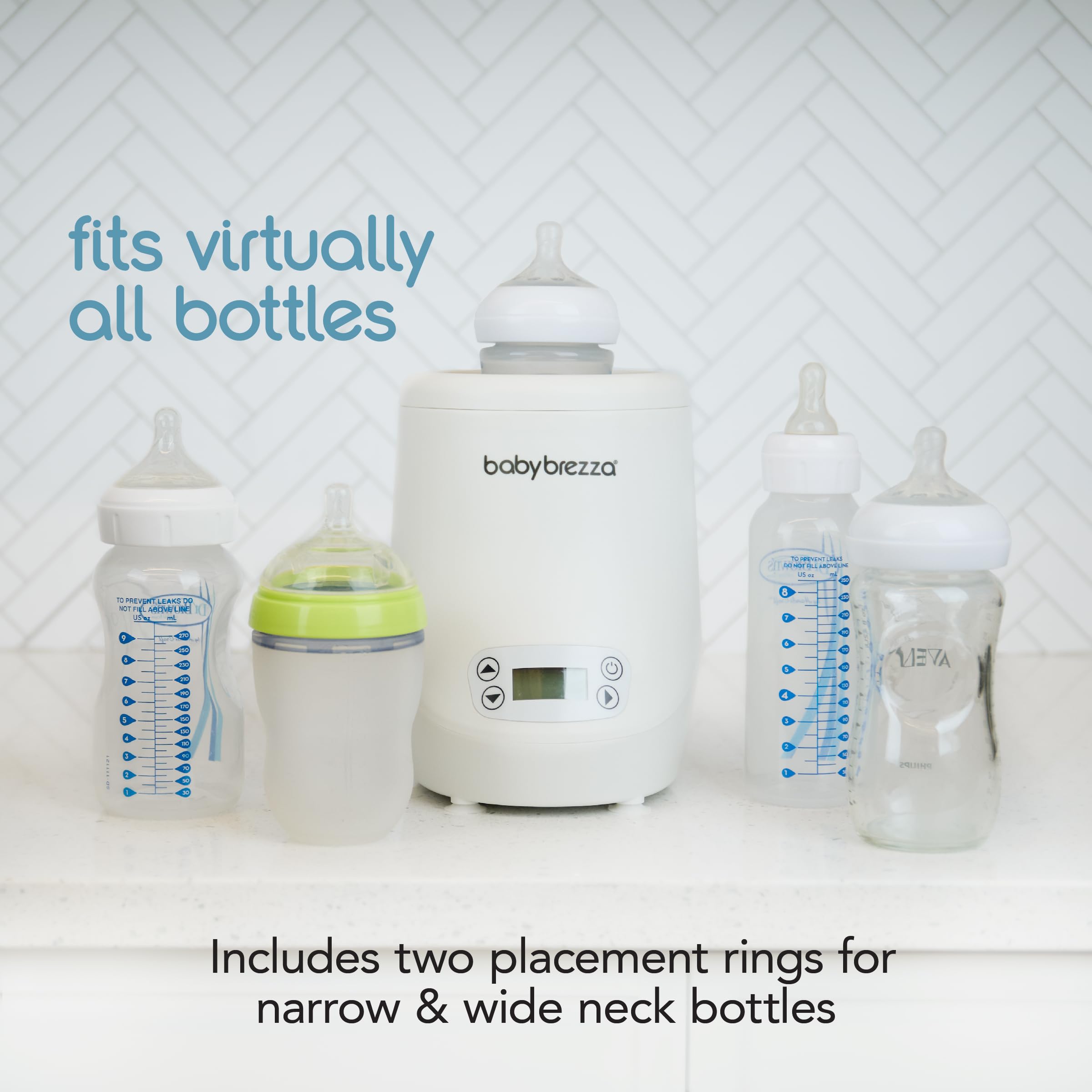 Baby Brezza AirSwirl Waterless Bottle Warmer for Breastmilk & Formula - Fast, Safe Warming Preserves Nutrients - Perfect for Night Feedings & Travel