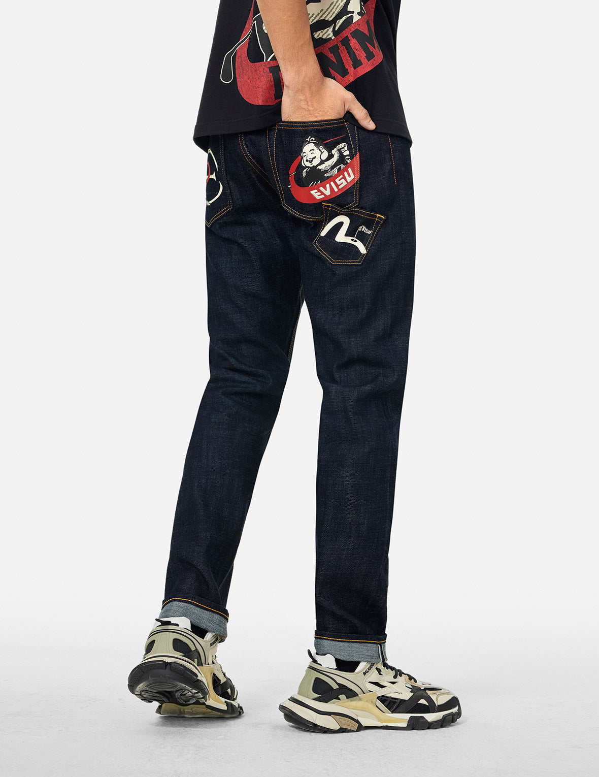 Godhead Golfing Print Slim Fit Jeans #2010 - Stylish & Comfortable Men's Golf Pants for Casual Wear & Outdoor Activities