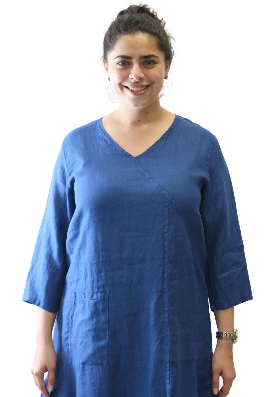 Stylish Women's Linen Asymmetrical Tunic Top - Breathable Summer Blouse for Casual Outings & Beach Wear
